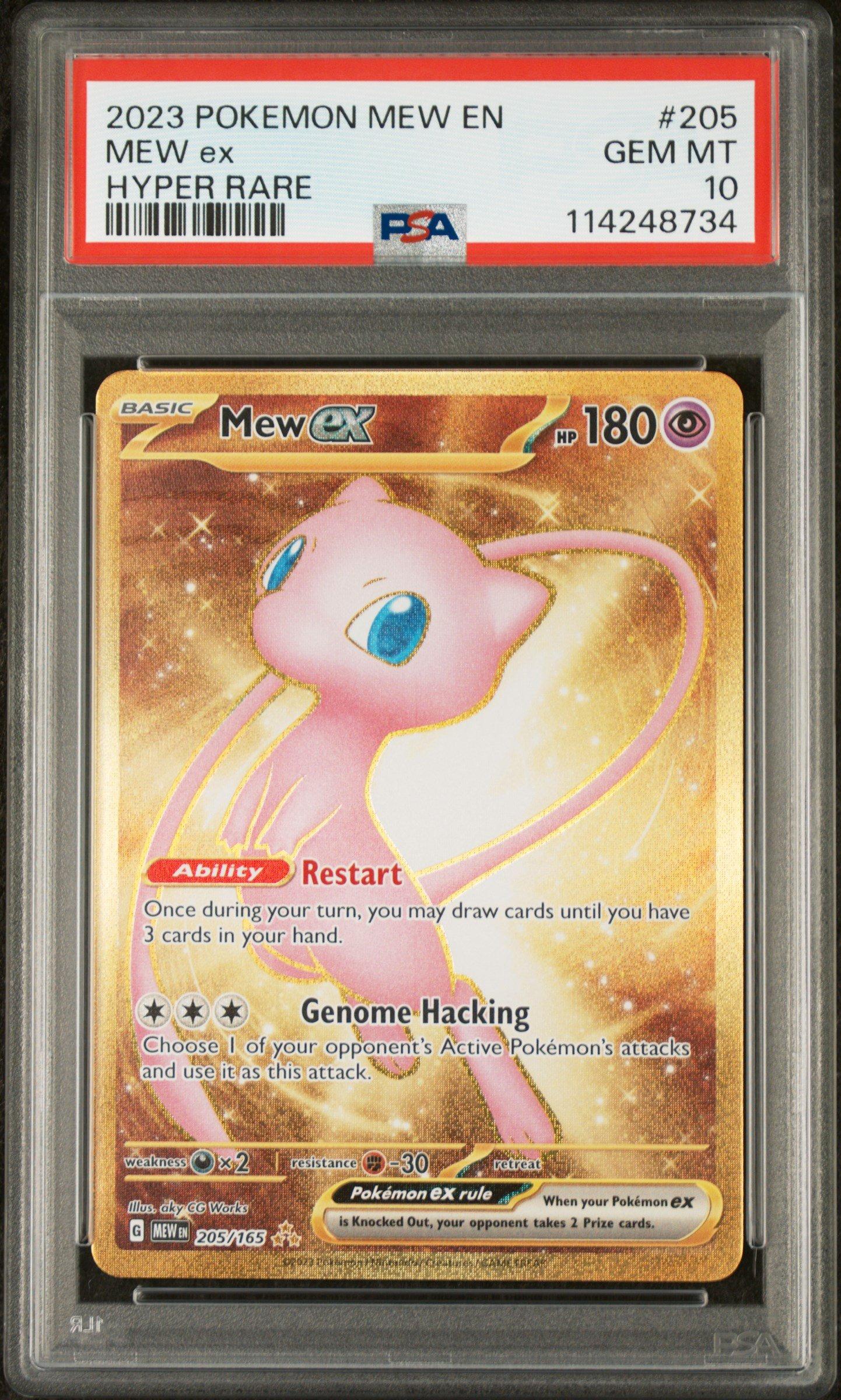 2023 Pokemon Mew En-151 205 Mew Ex Hyper Rare PSA 10 Graded Card