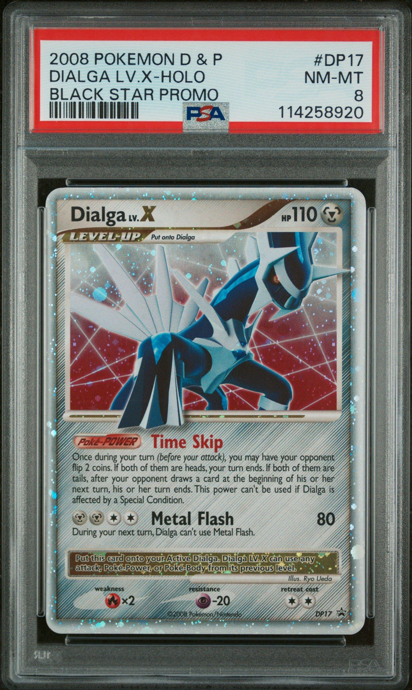 2008 Pokemon Diamond & Pearl Black Star Promo Dp17 Dialga Lv.x-holo PSA 8 Graded  Card | GameStop