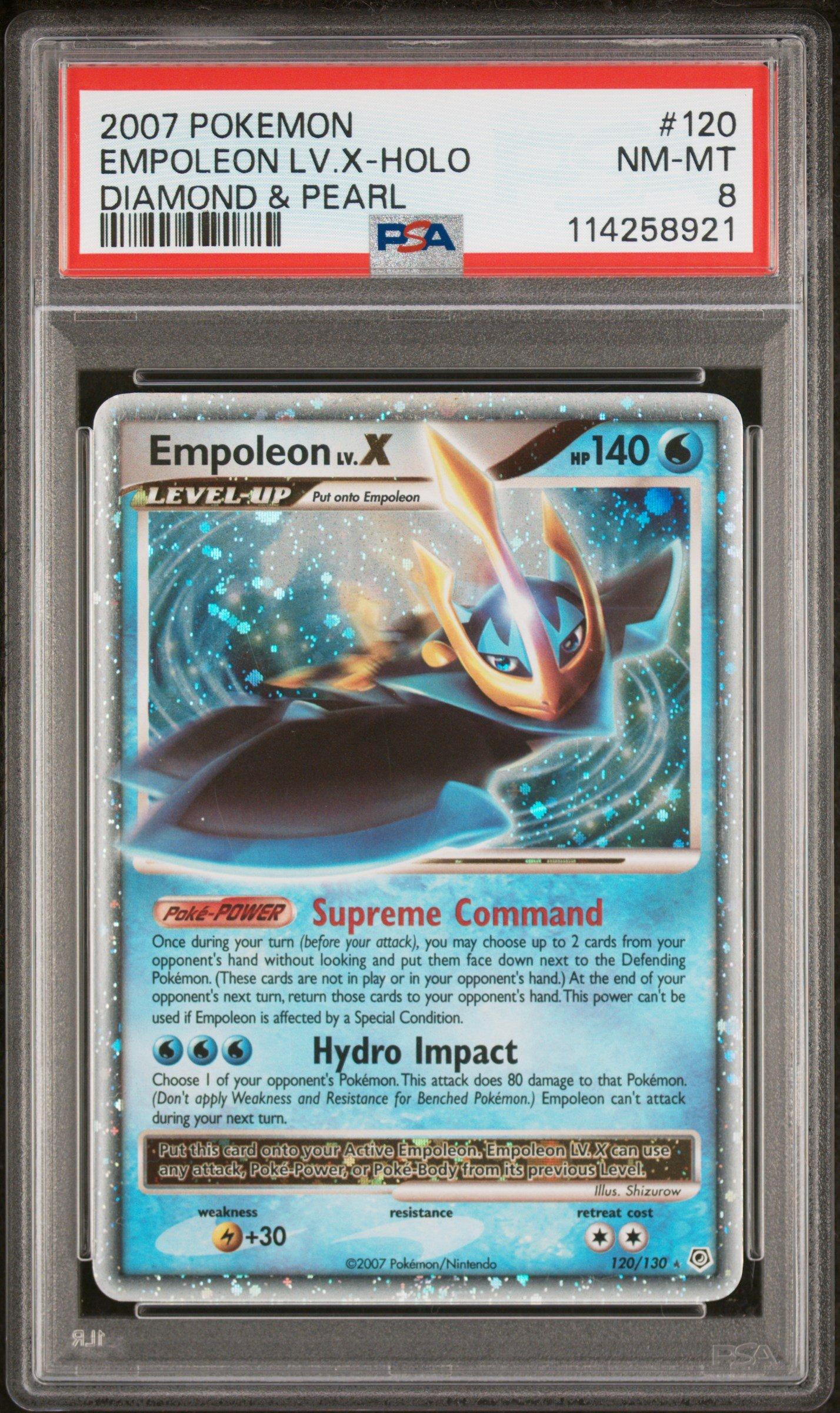 2007 Pokemon Diamond & Pearl 120 Empoleon Lv.x-holo PSA