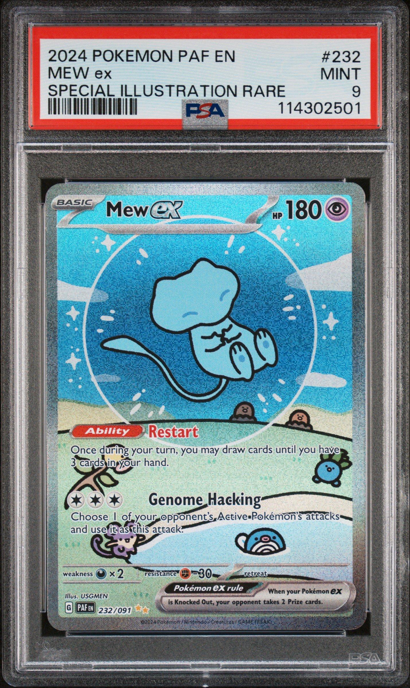 2024 Pokemon Paf En-paldean Fates 232 Mew Ex Special Illustration