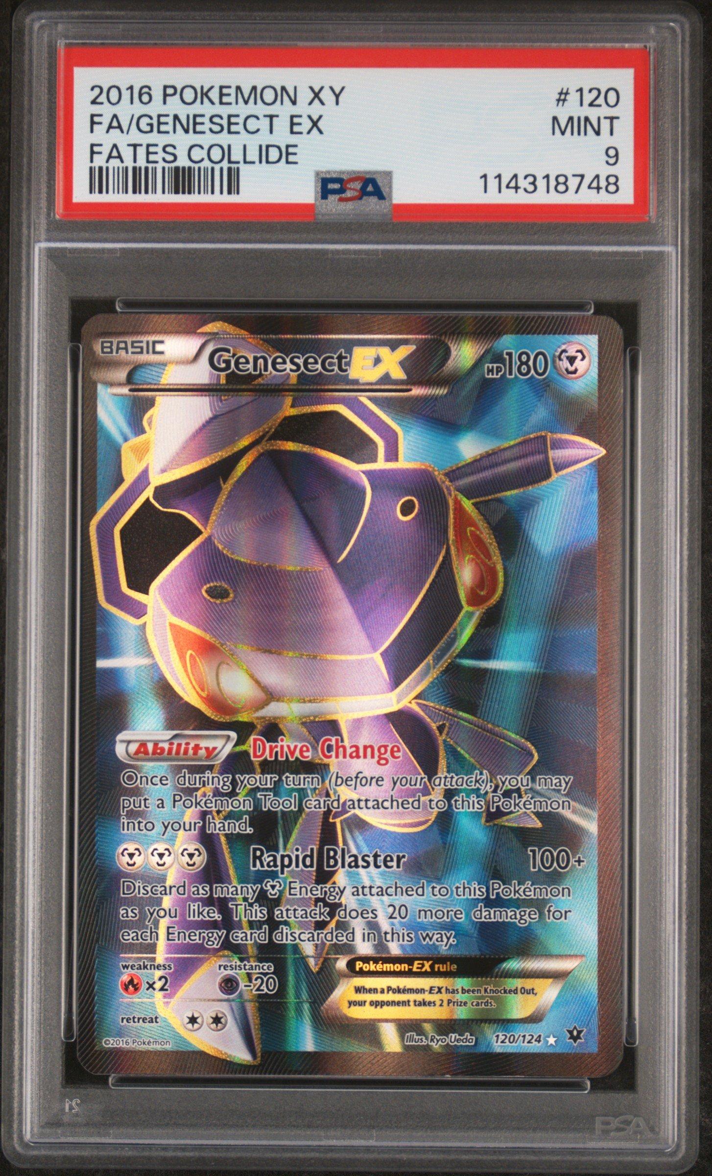 2016 Pokemon Xy Fates Collide 120 Full Art/genesect Ex PSA