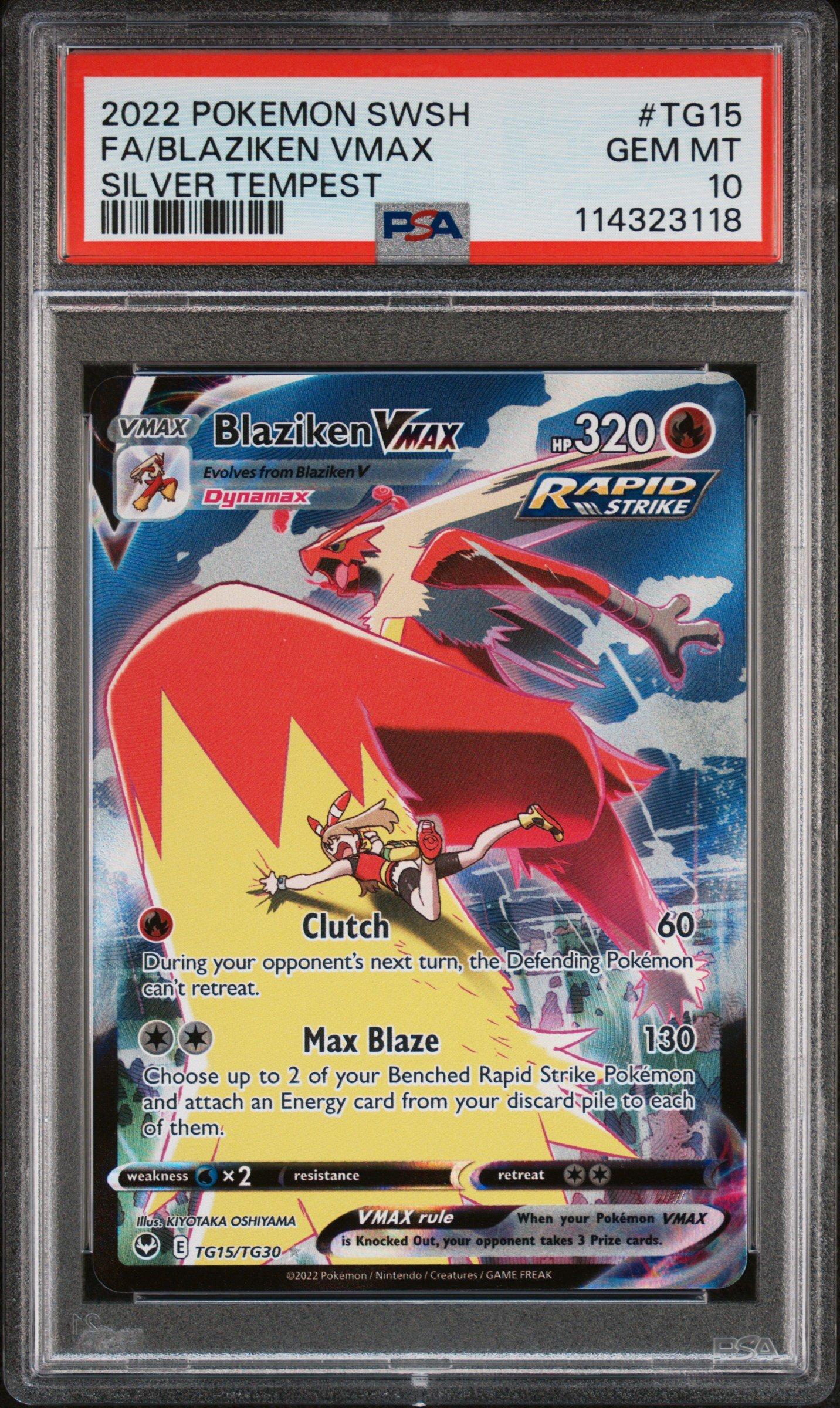 2022 Pokemon Sword & Shield Silver Tempest Tg15 Full Art/blaziken