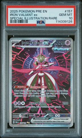 2025 Pokemon Pre En-prismatic Evolutions 157 Iron Valiant Ex