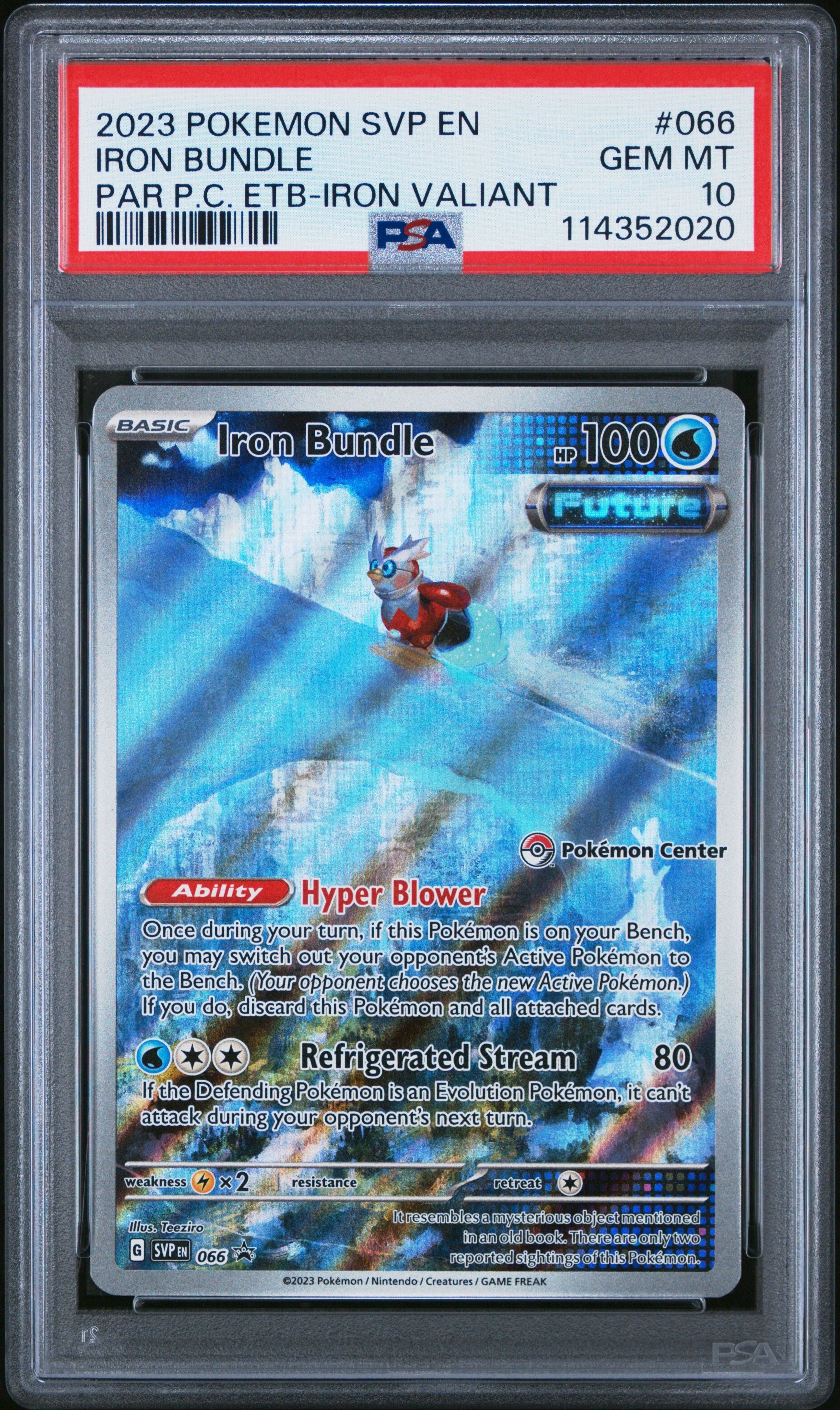 2023 Pokemon Svp En-sv Black Star Promo 066 Iron Bundle Paradox