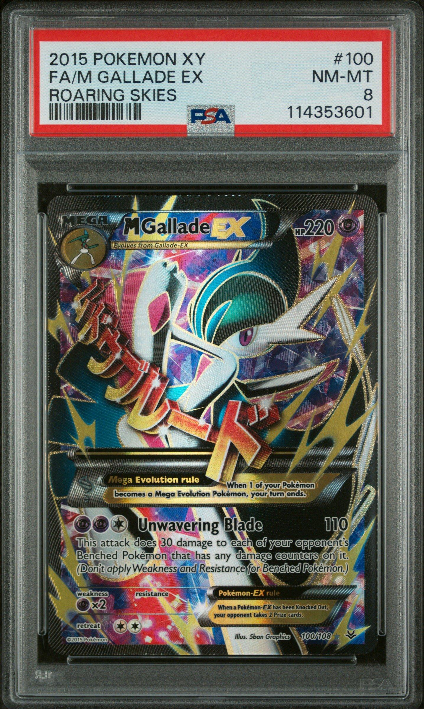 2015 Pokemon Xy Roaring Skies 100 Full Art/m Gallade Ex PSA