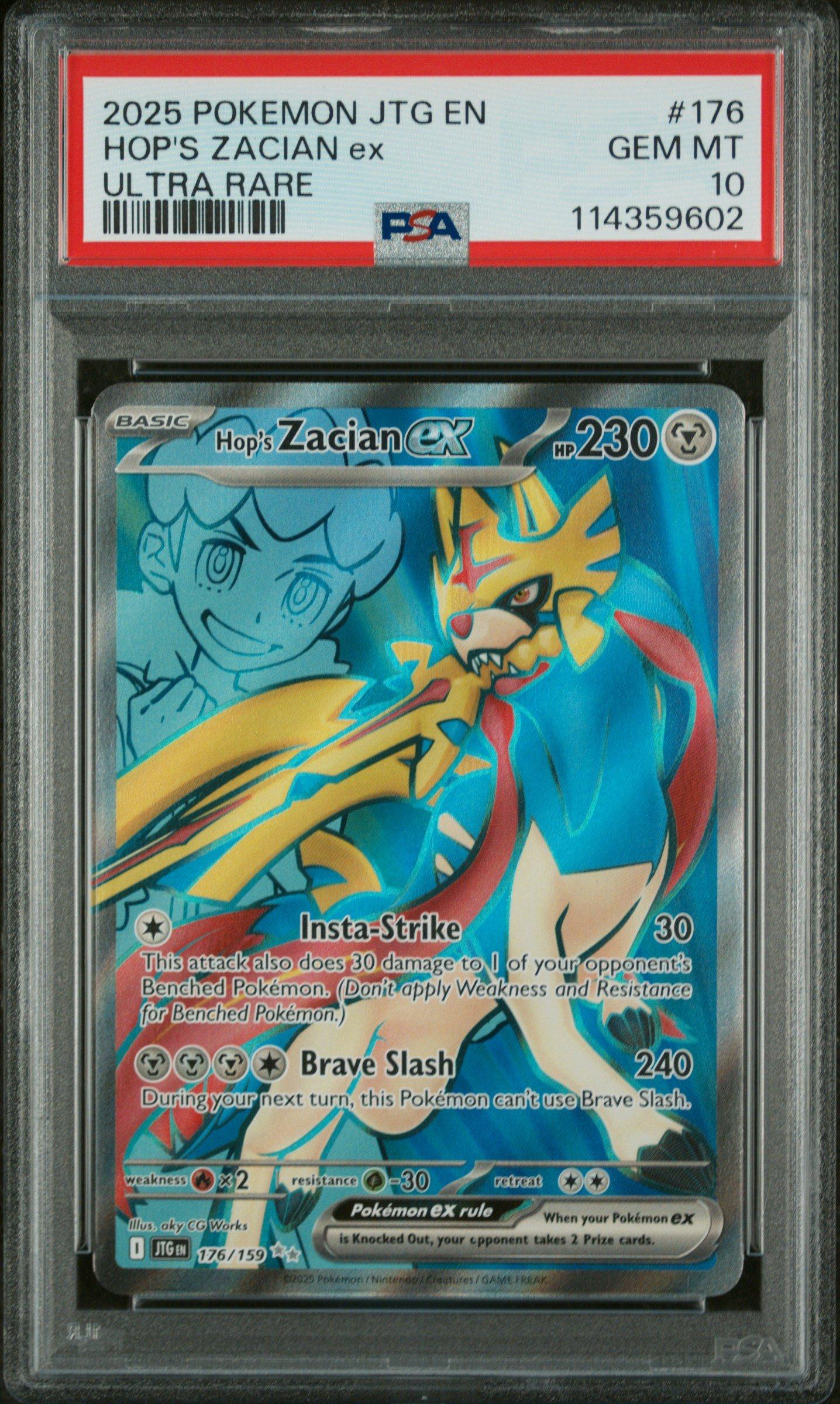 2025 Pokemon Jtg En-journey Together 176 Hop's Zacian Ex