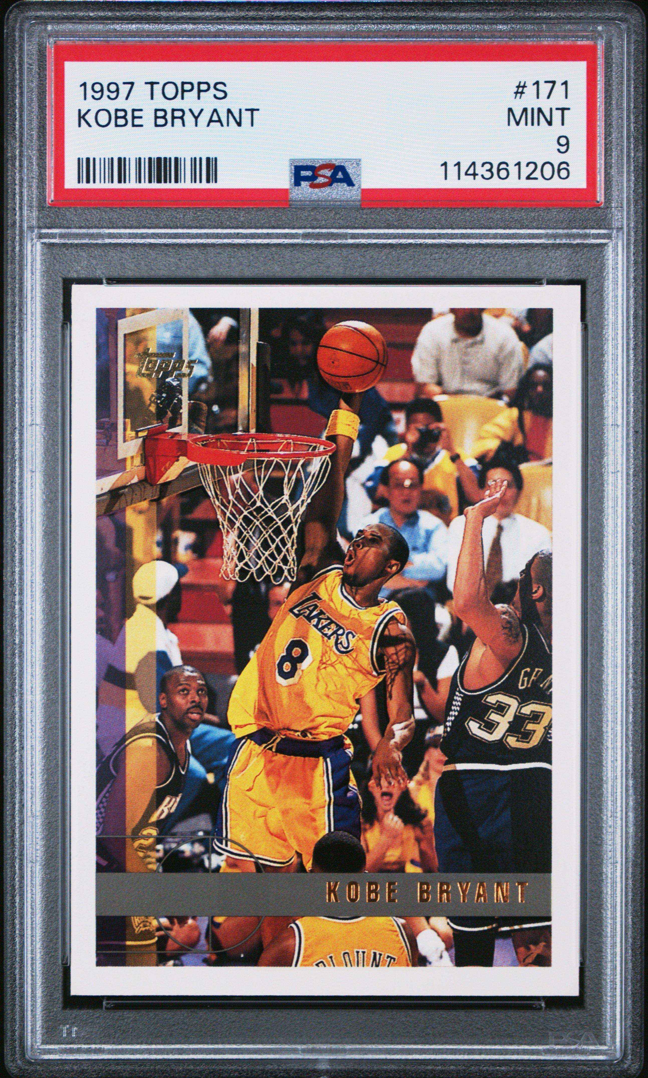 1997 Topps 171 Kobe Bryant PSA