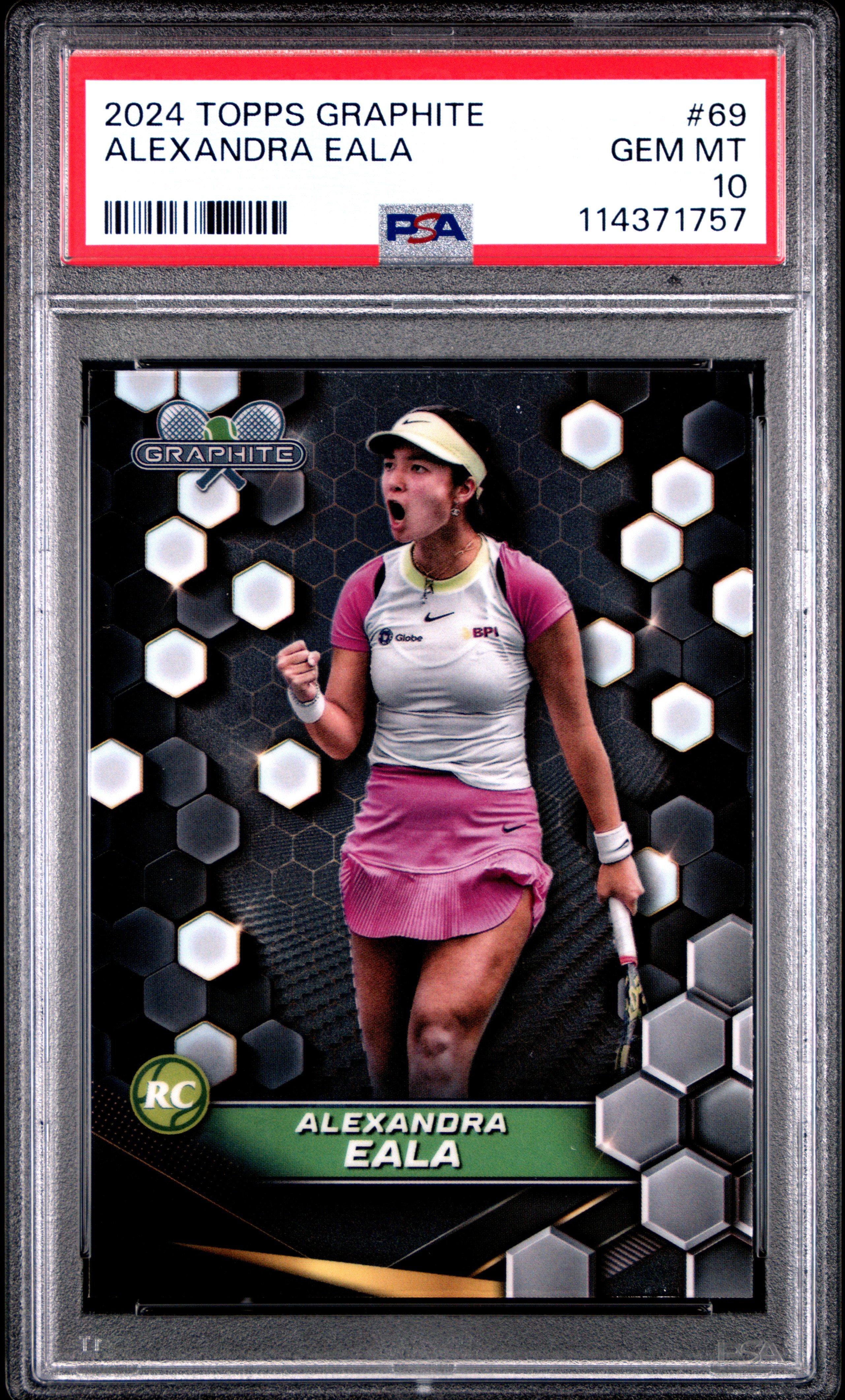 2024 Topps Graphite Tennis 69 Alexandra Eala PSA 10
