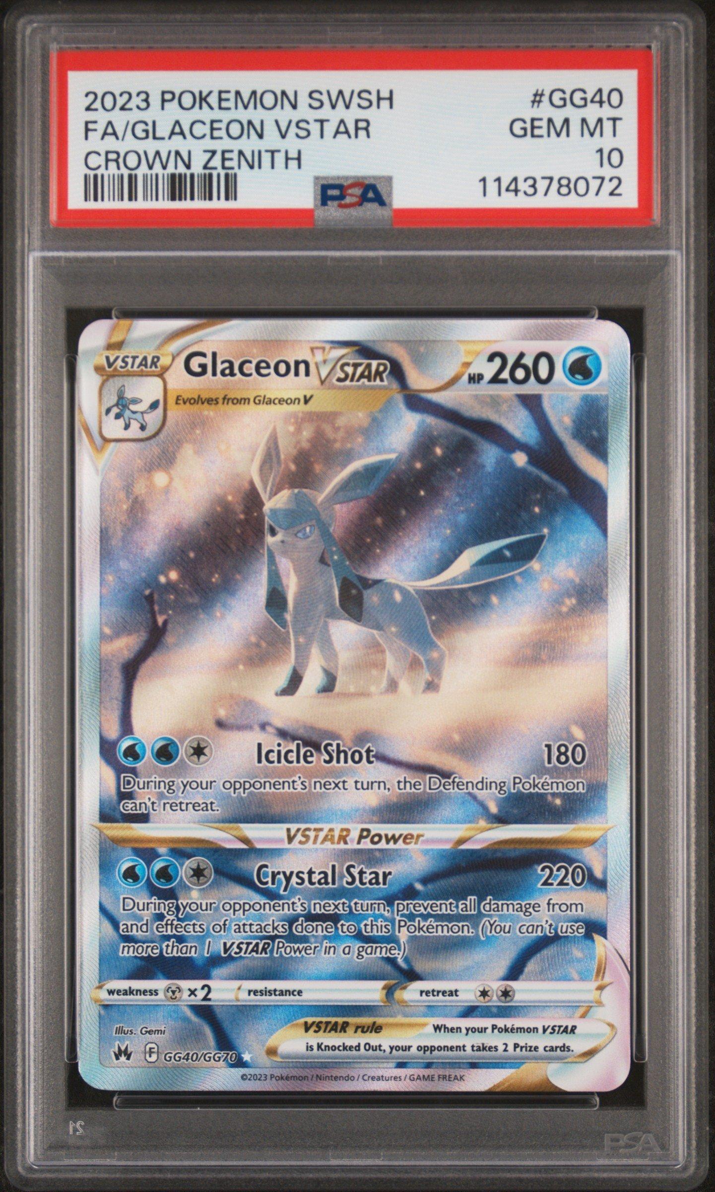 2023 Pokemon Sword And Shield Crown Zenith Gg40 Full Art/glaceon
