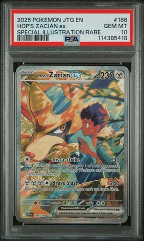 2025 Pokemon Jtg En-journey Together 186 Hop's Zacian Ex