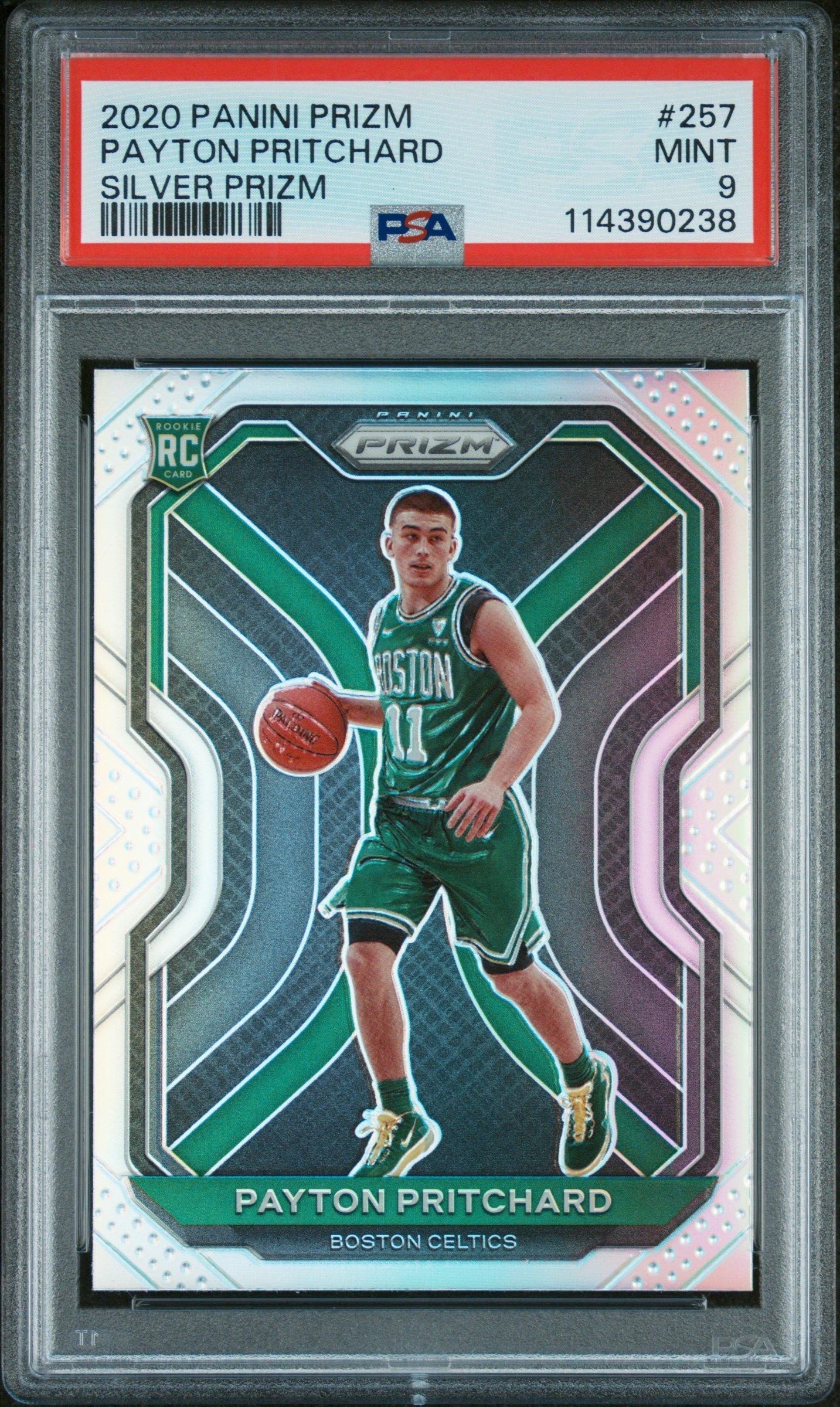 2020 Panini Prizm 257 Payton Pritchard Silver Prizm PSA 9