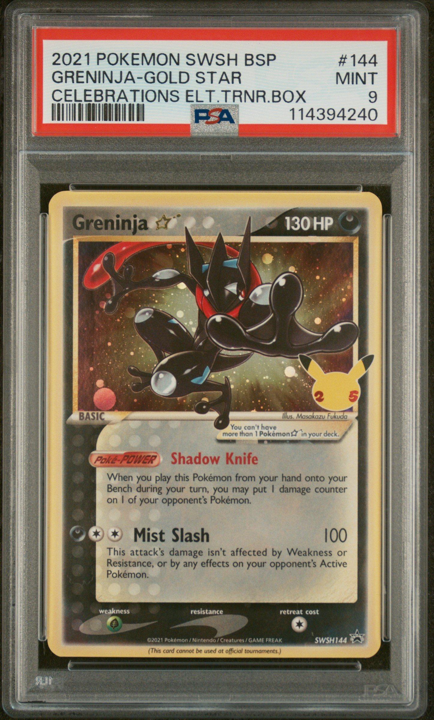 2021 Pokemon Swsh Black Star Promo 144 Greninja-gold Star