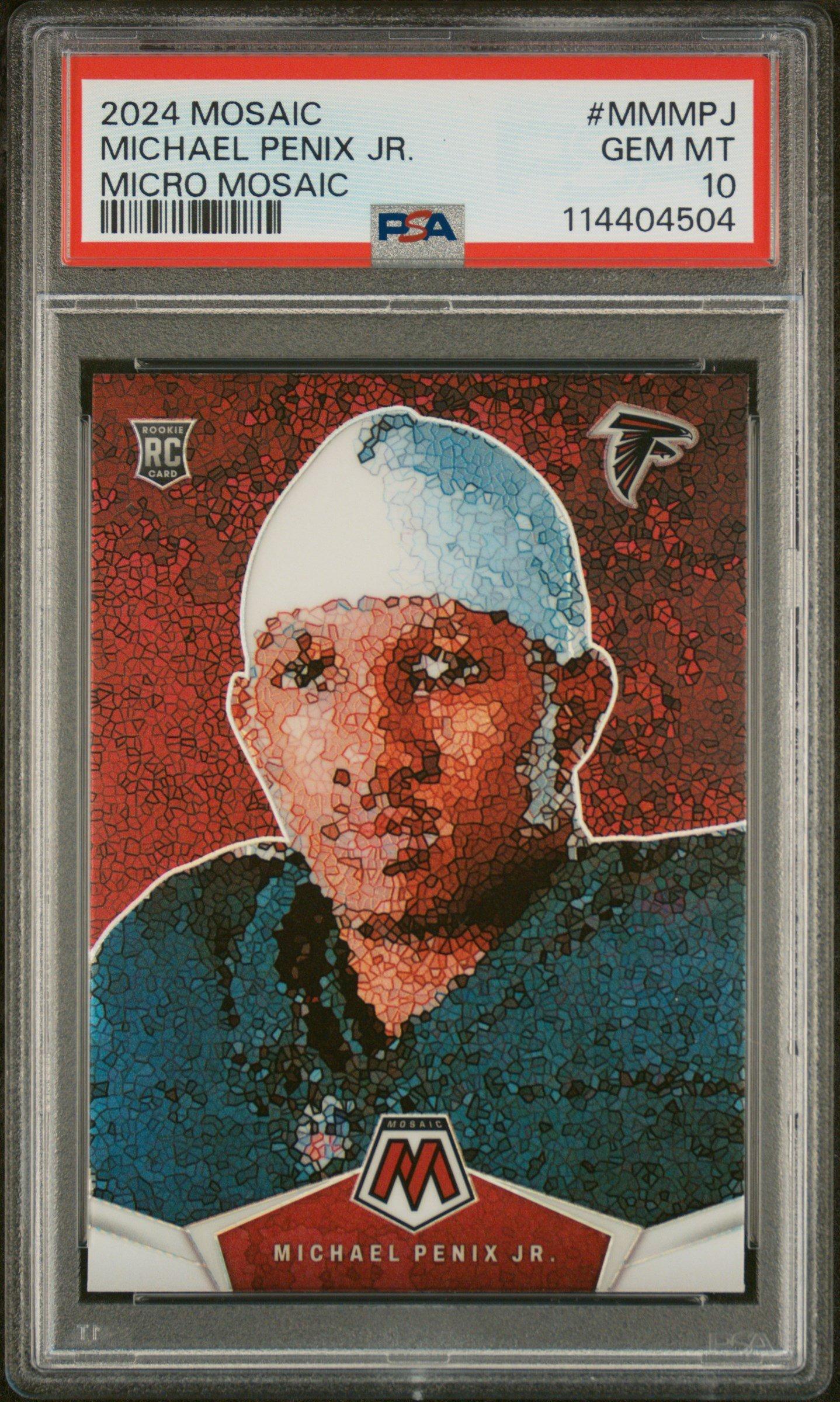 2024 Panini Mosaic Micro Mosaic Mmmpj Michael Penix Jr. PSA 10
