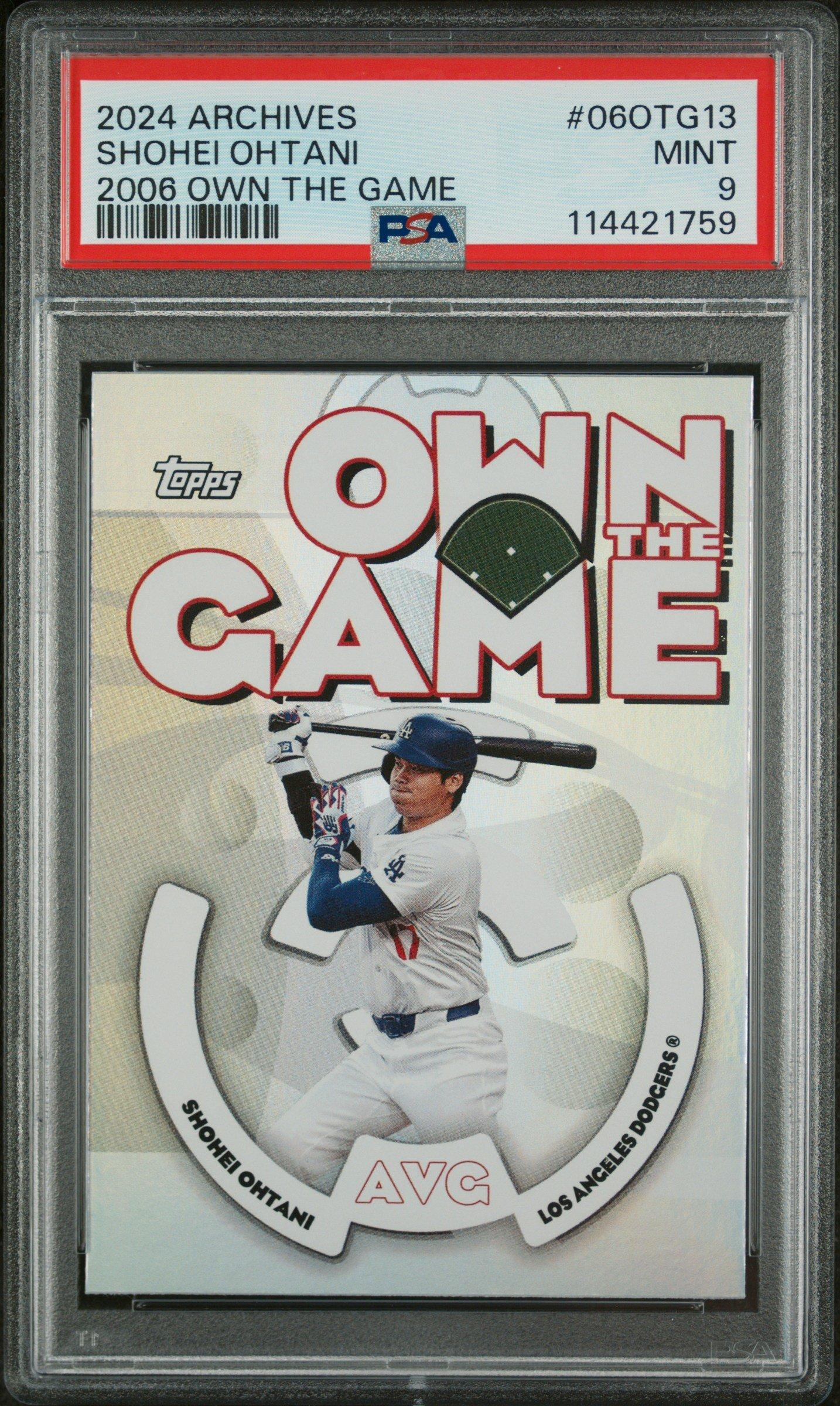 2024 Topps Archives 2006 Own The Game 06otg13 Shohei Ohtani PSA 9