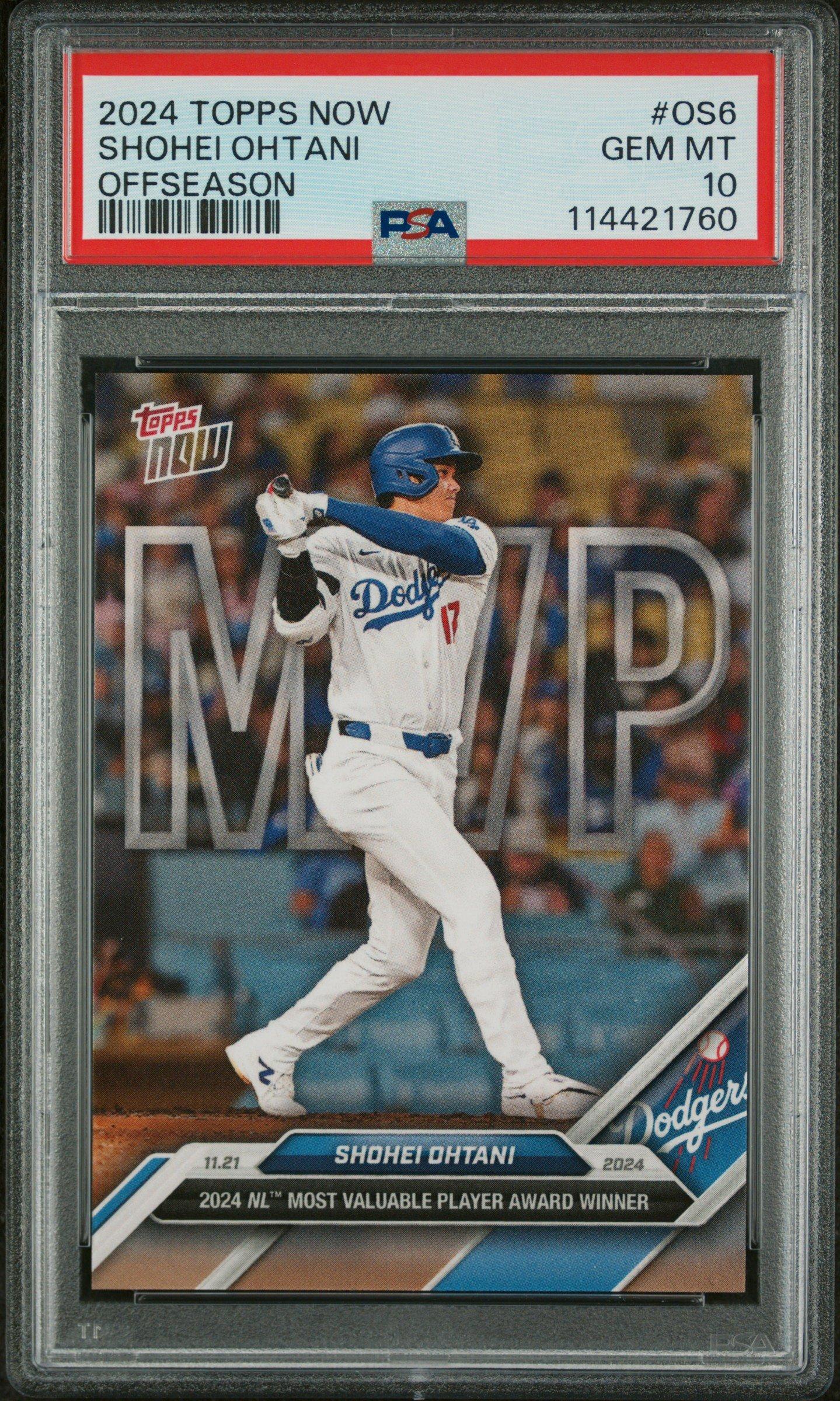 2024 Topps Now Offseason Os6 Shohei Ohtani PSA 10