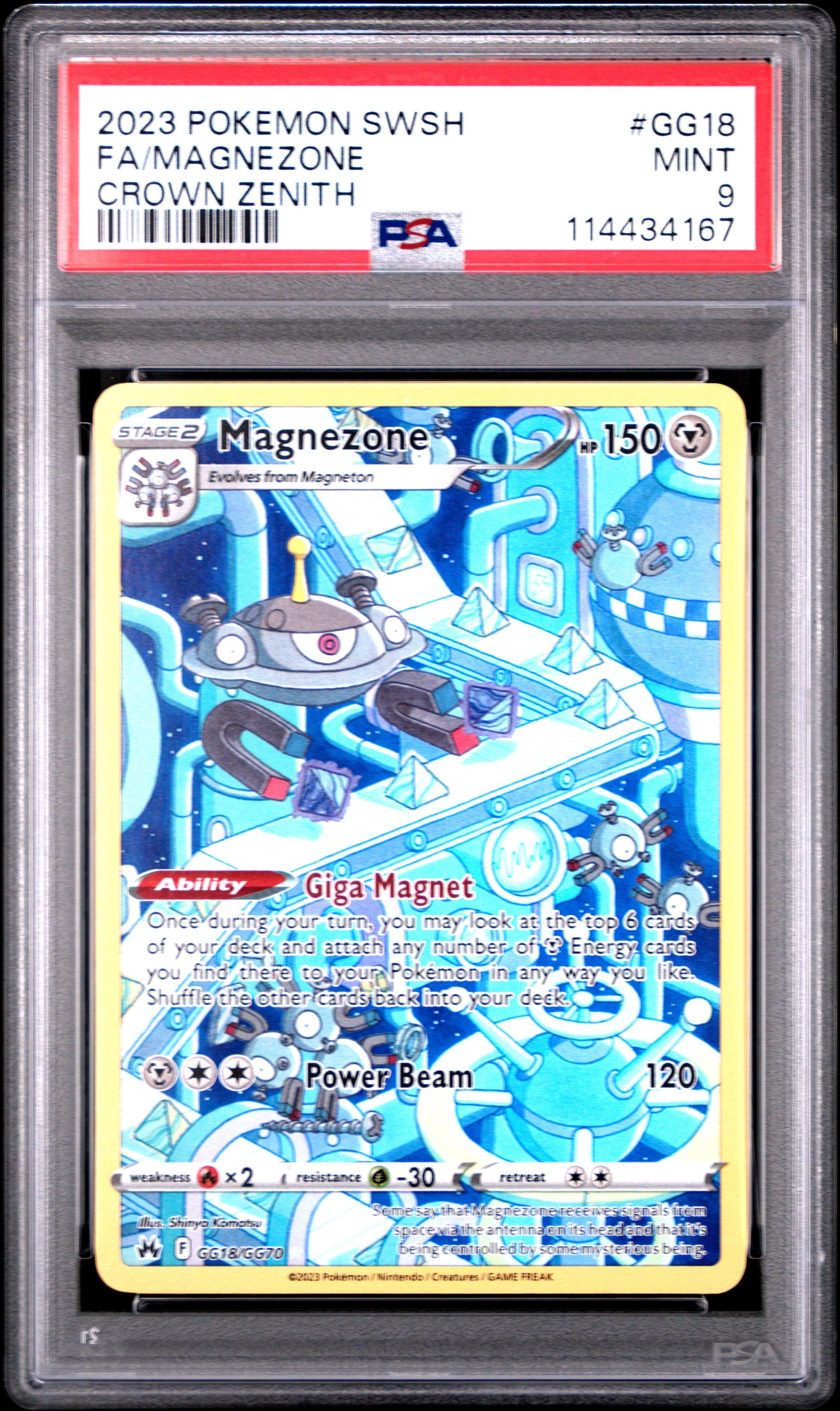 2023 Pokemon Sword And Shield Crown Zenith Gg18 Full Art/magnezone