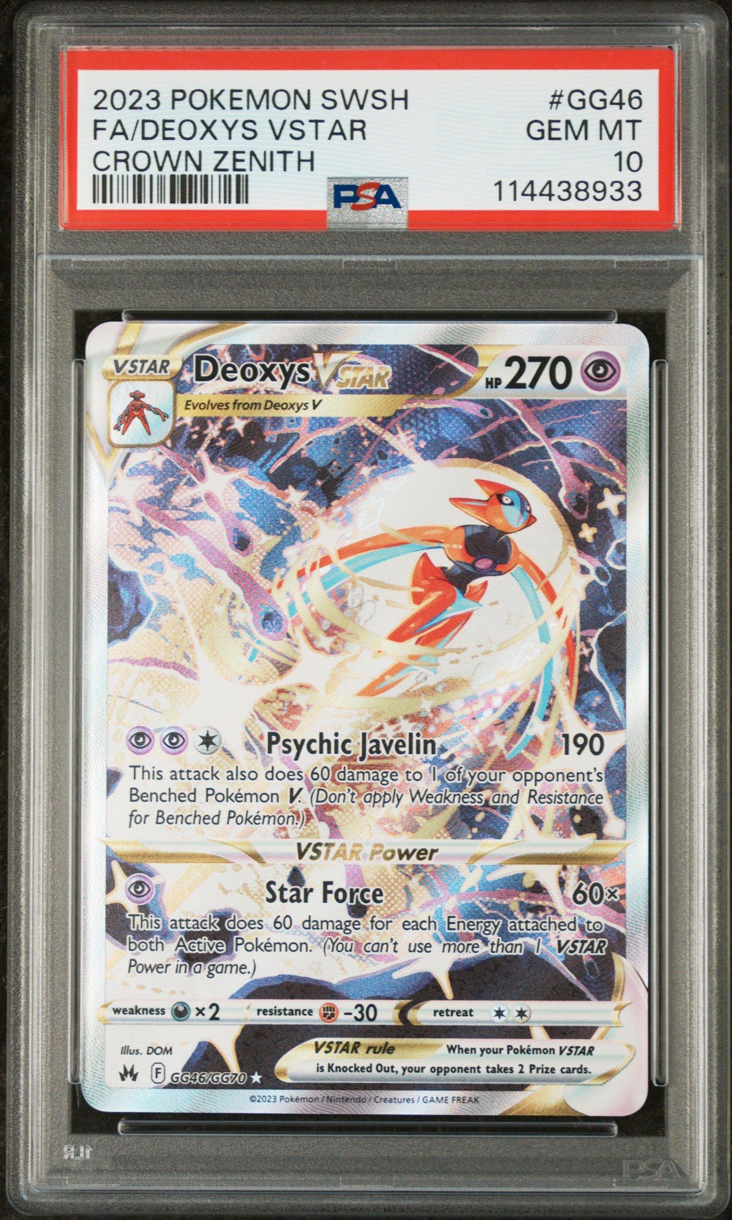 2023 Pokemon Sword And Shield Crown Zenith Gg46 Full Art/deoxys