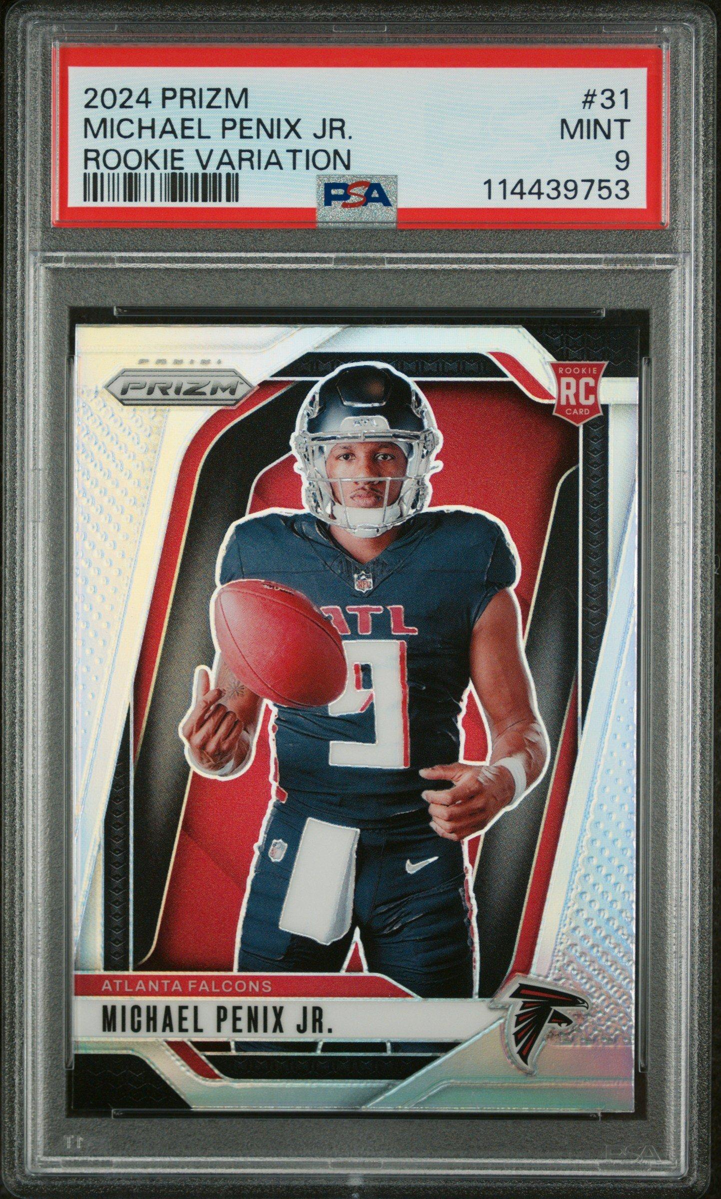 2024 Panini Prizm Rookie Variation 31 Michael Penix Jr. PSA 9
