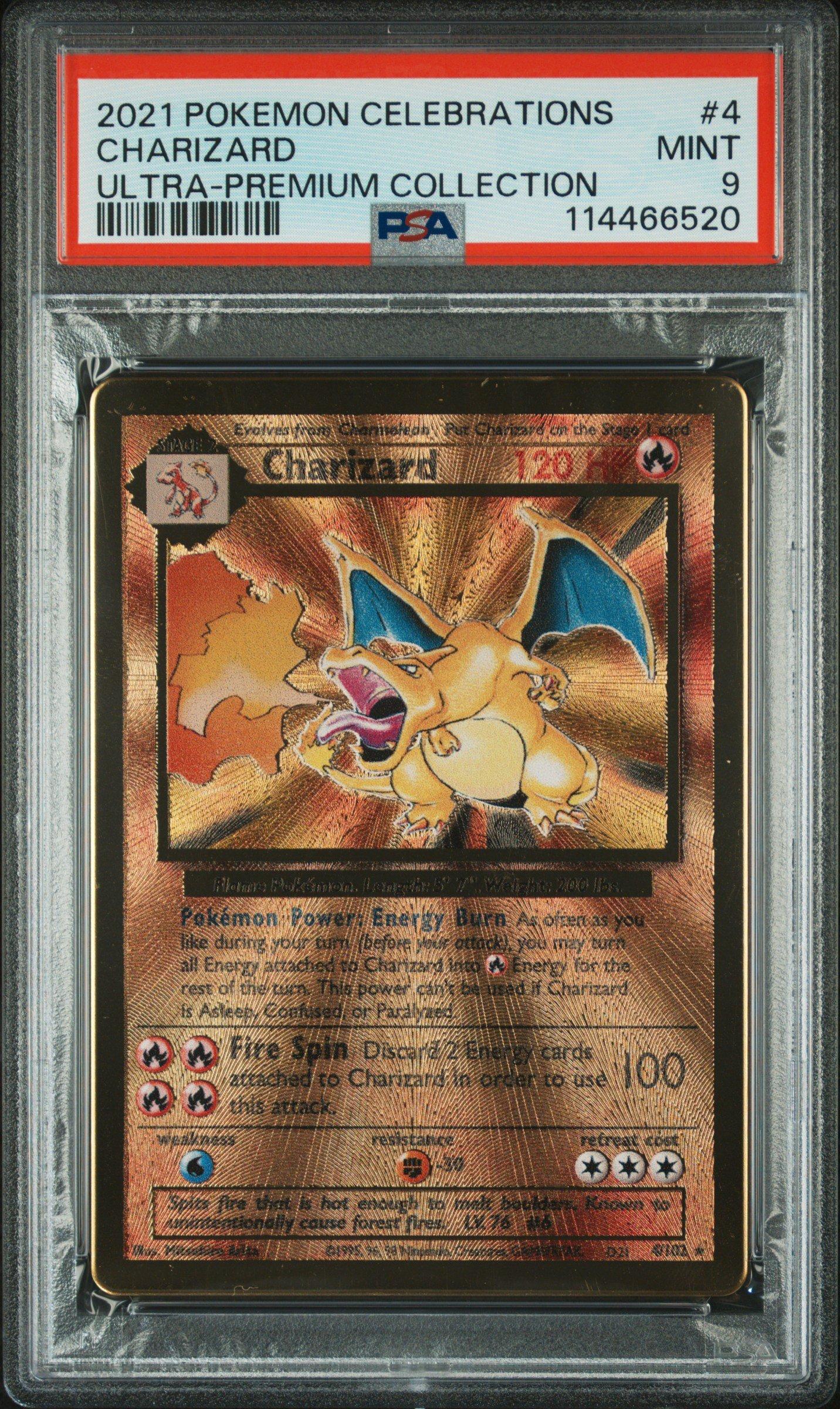 2021 Pokemon Celebrations Ultra-premium Collection 4 Charizard PSA