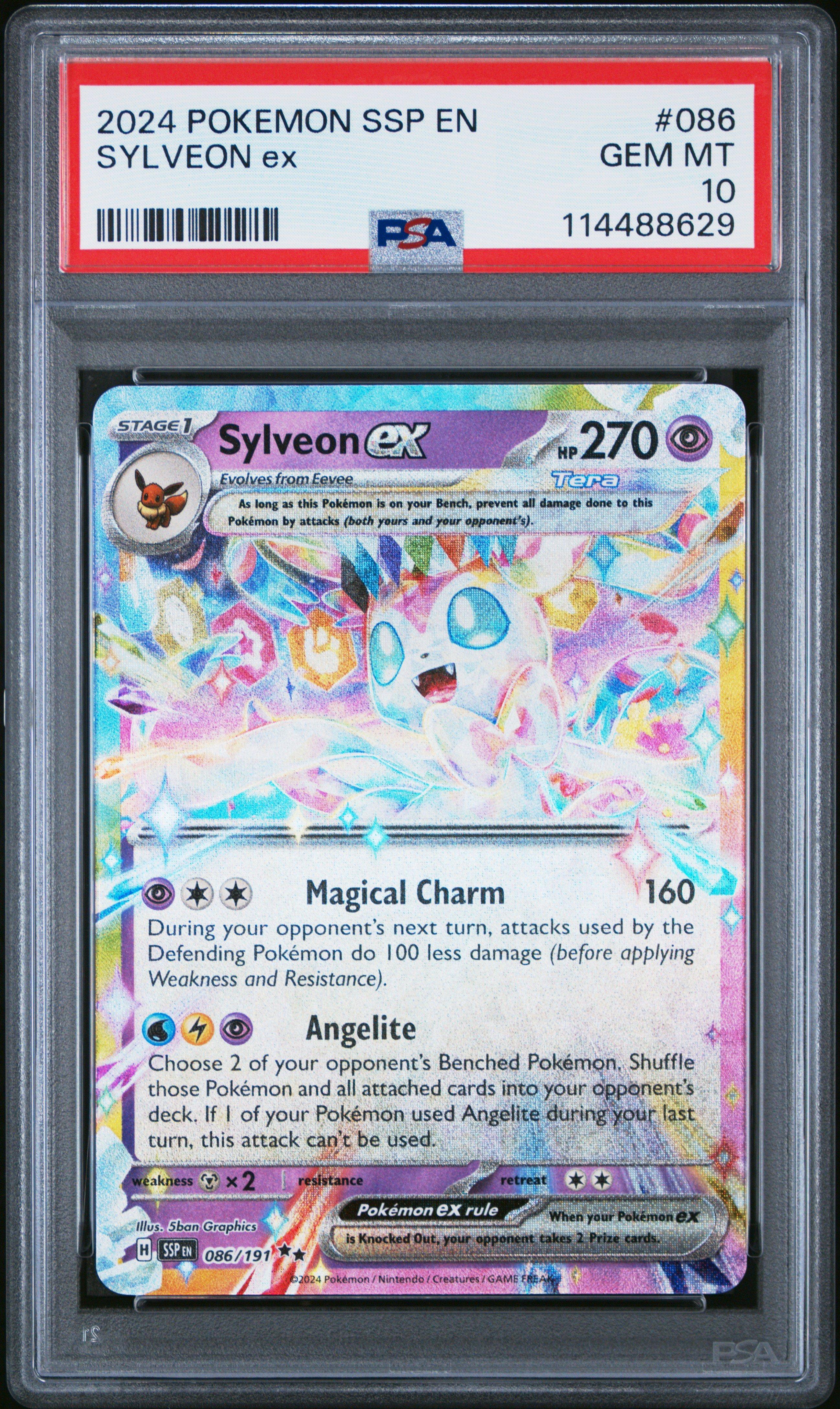 2024 Pokemon Ssp En-surging Sparks 086 Sylveon Ex PSA 10 | GameStop