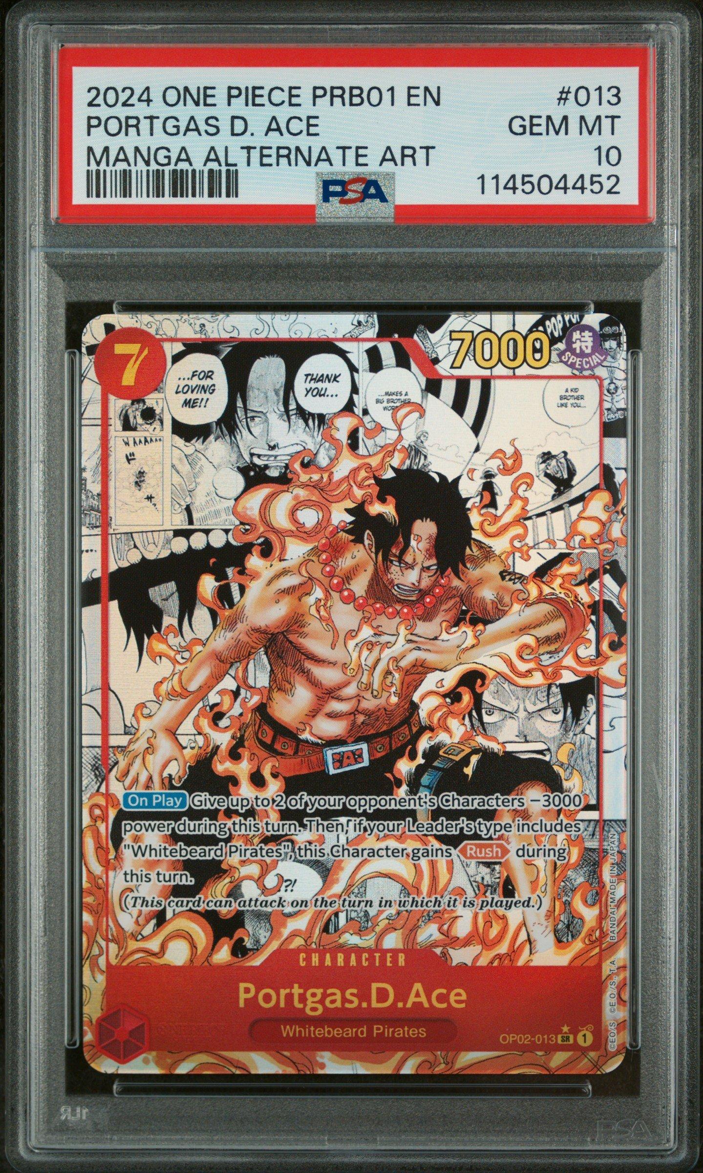 2024 One Piece Prb01-premium Booster -one Piece Card The Best- 013