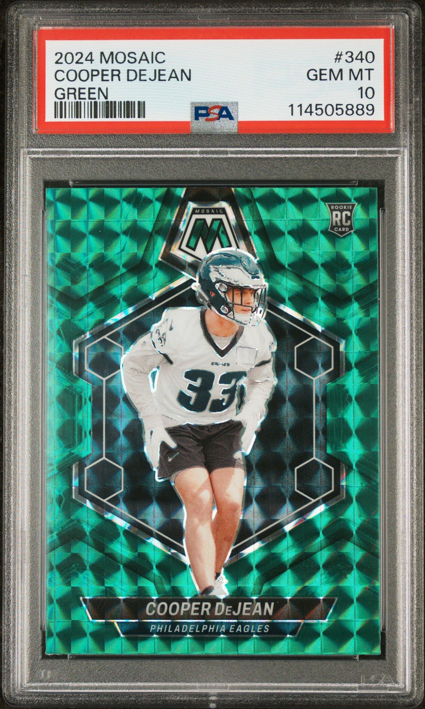 2024 Panini Mosaic 340 Cooper Dejean Green PSA 10