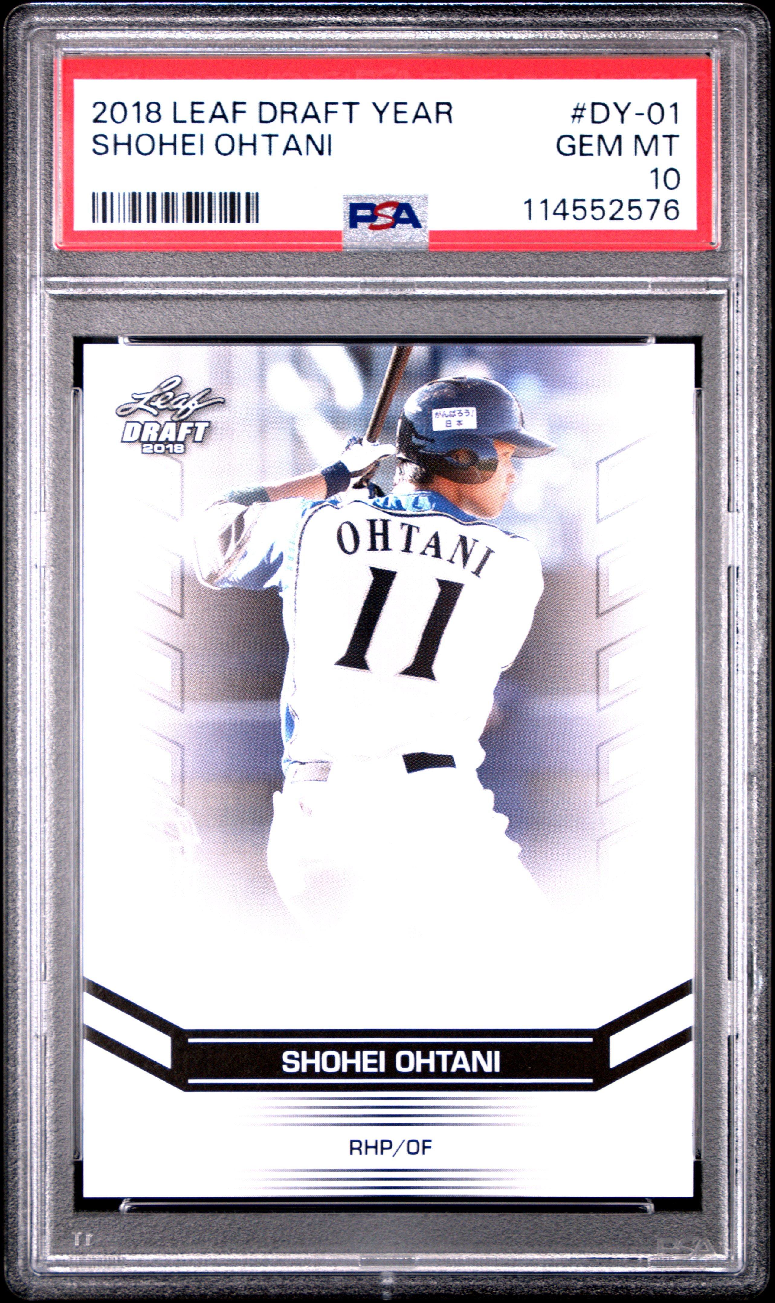 2018 Leaf Ohtani Draft Year Dy-01 Shohei Ohtani PSA 10