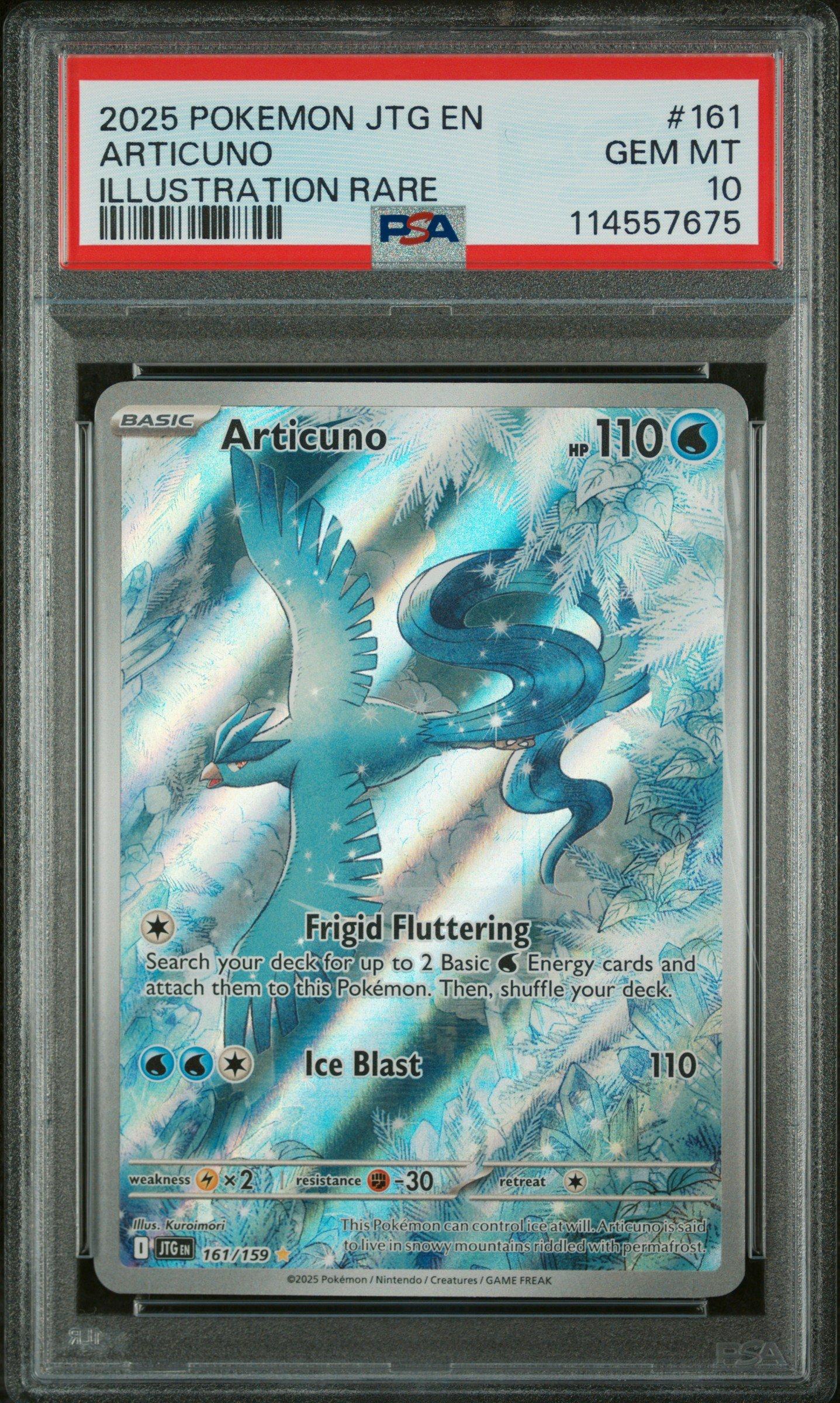 2025 Pokemon Jtg En-journey Together 161 Articuno Illustration
