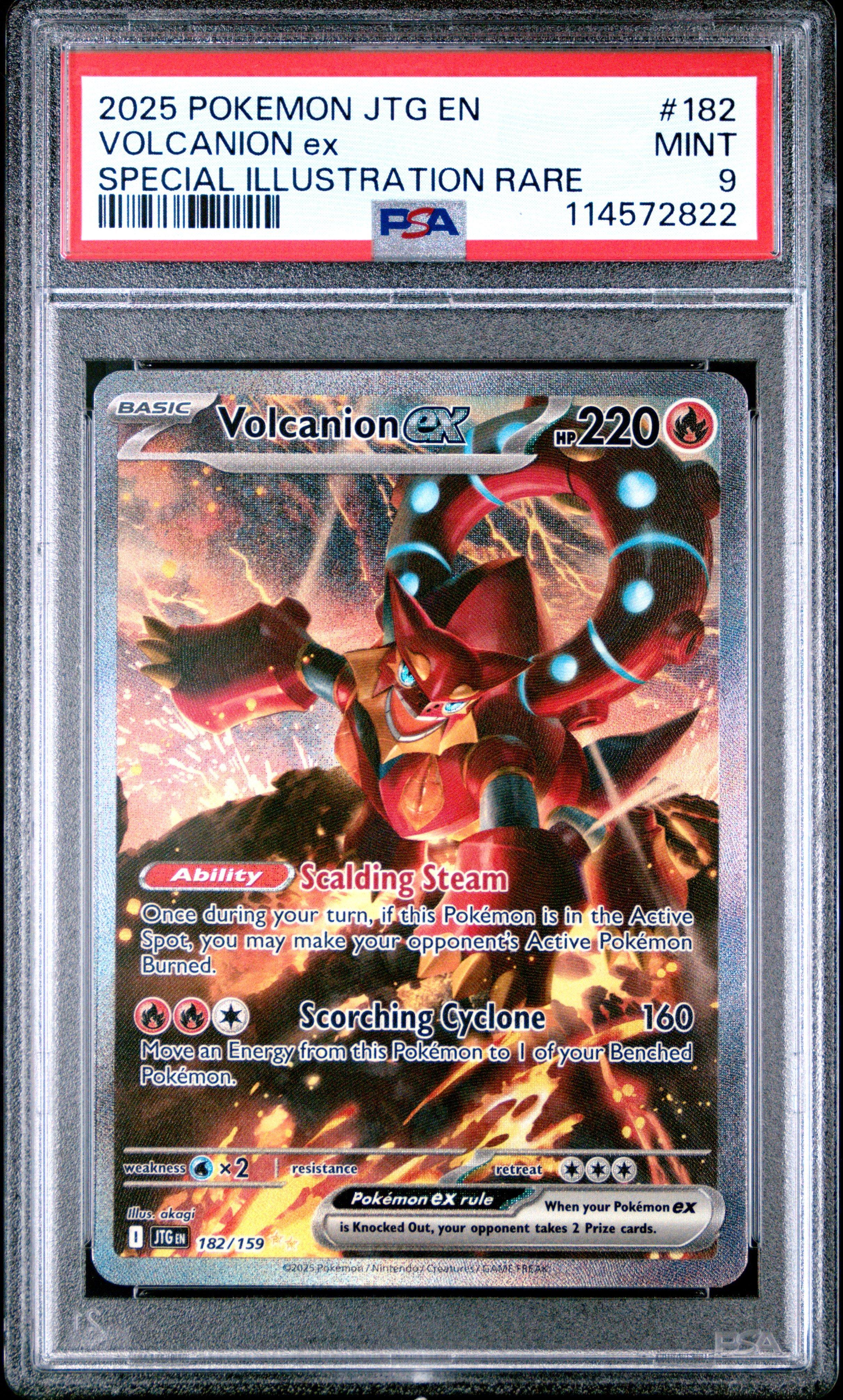 2025 Pokemon Jtg En-journey Together 182 Volcanion Ex Special