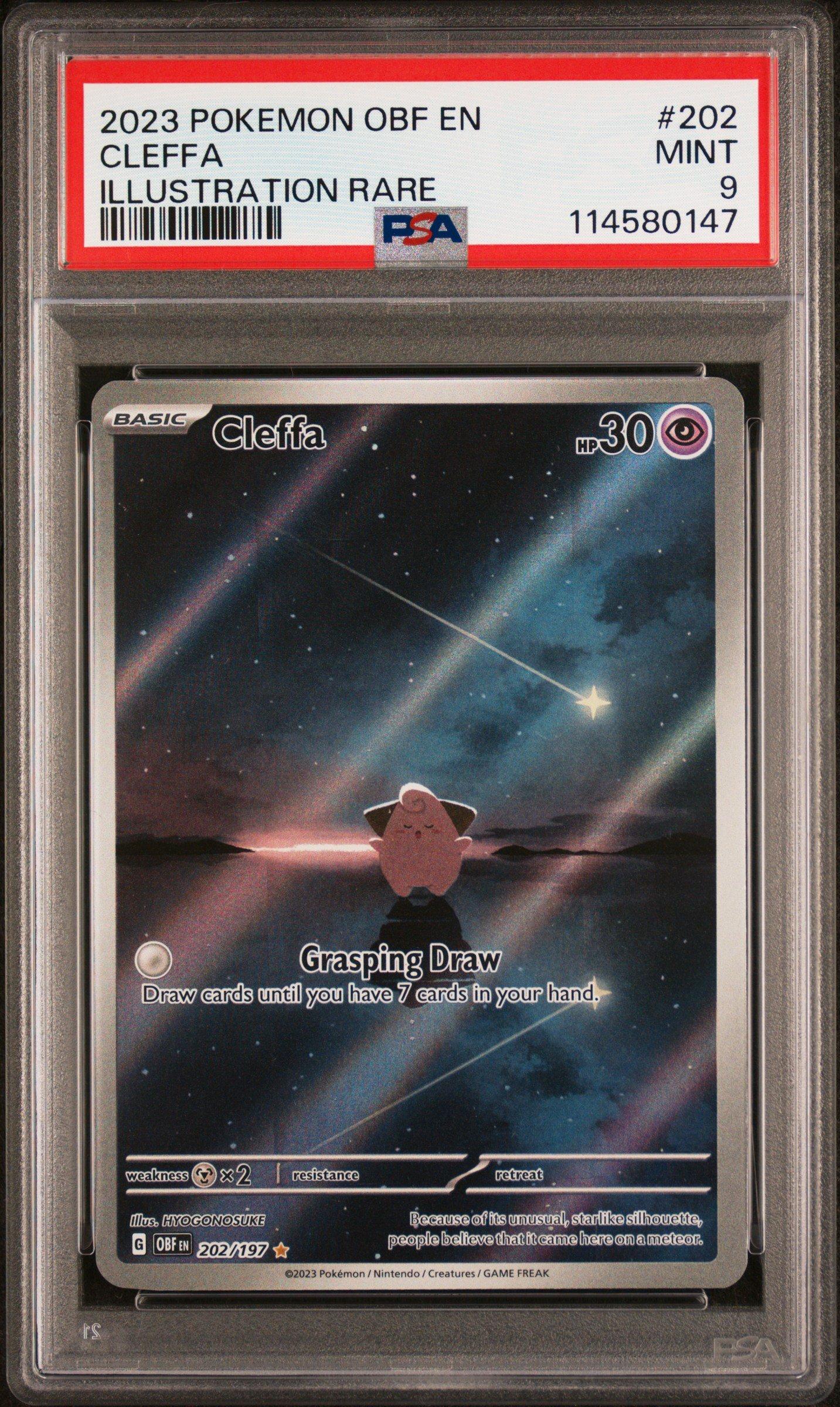 2023 Pokemon Obf En-obsidian Flames 202 Cleffa Illustration Rare