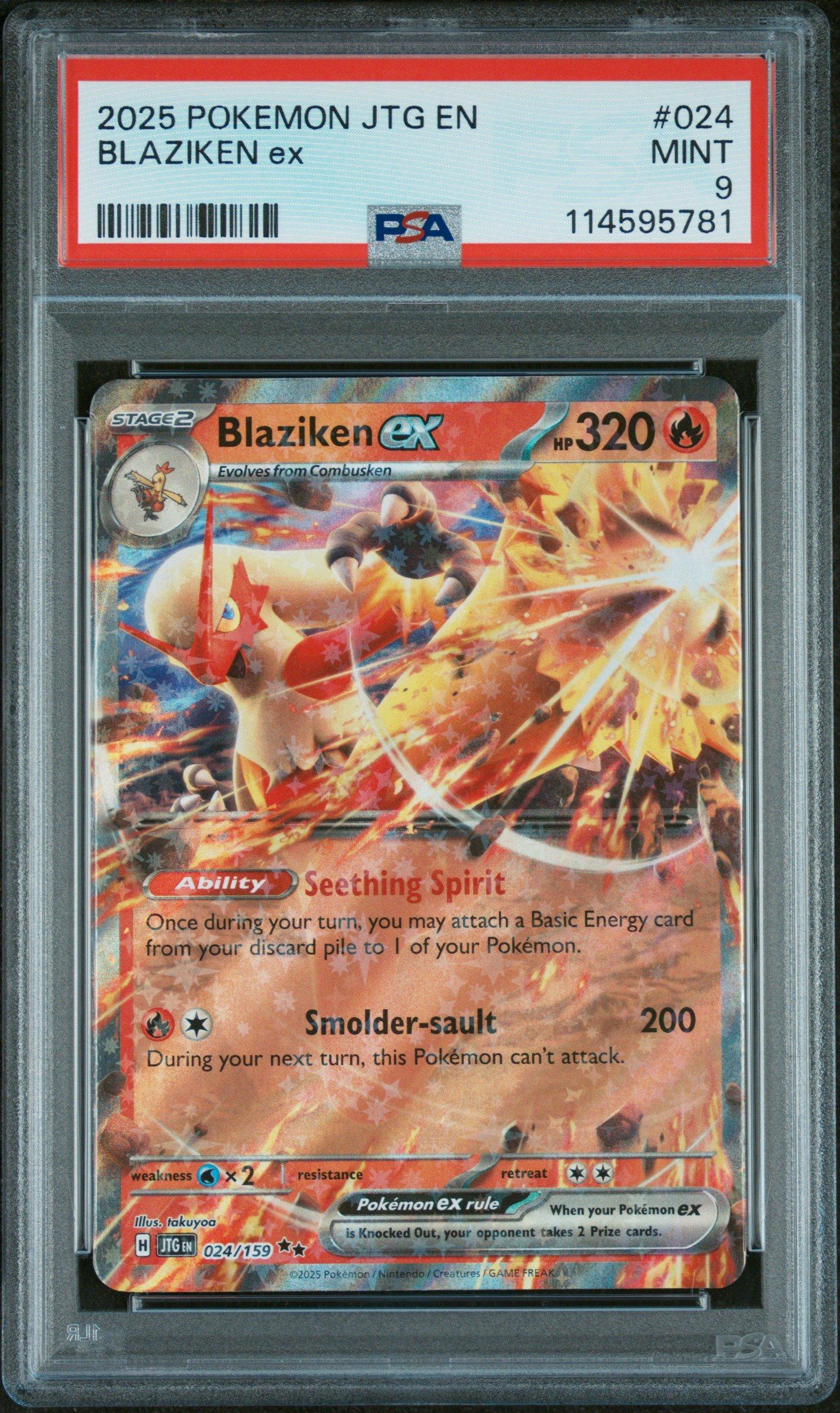 2025 Pokemon Jtg En-journey Together 024 Blaziken Ex PSA