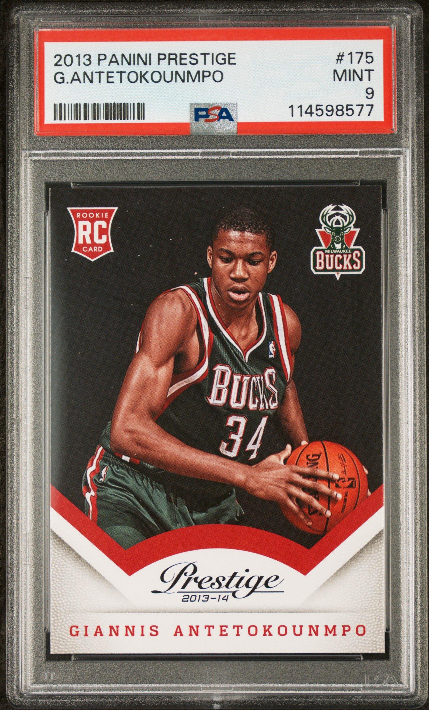 2013 Panini Prestige 175 Giannis Antetokounmpo PSA 9