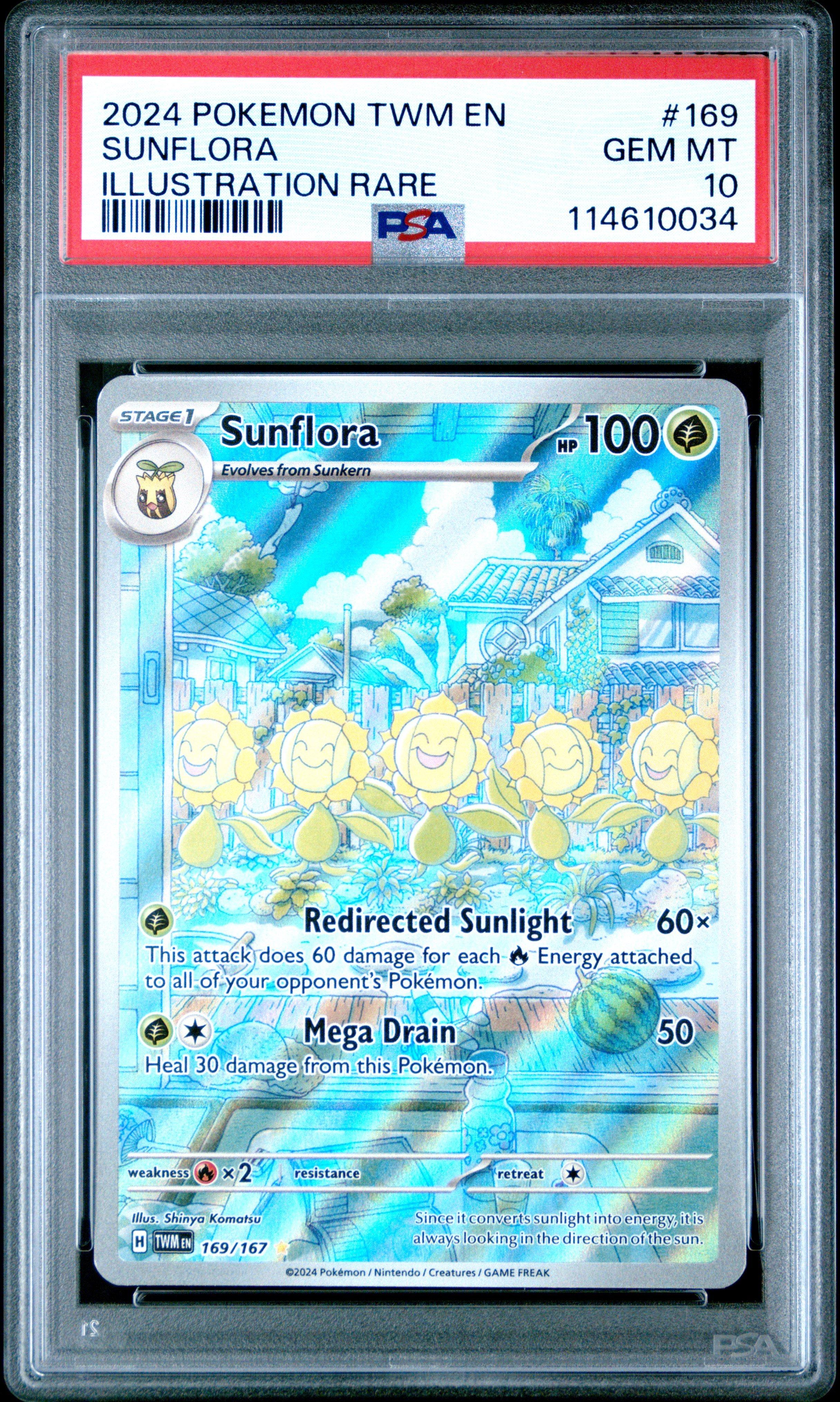 2024 Pokemon Twm En-twilight Masquerade 169 Sunflora Illustration