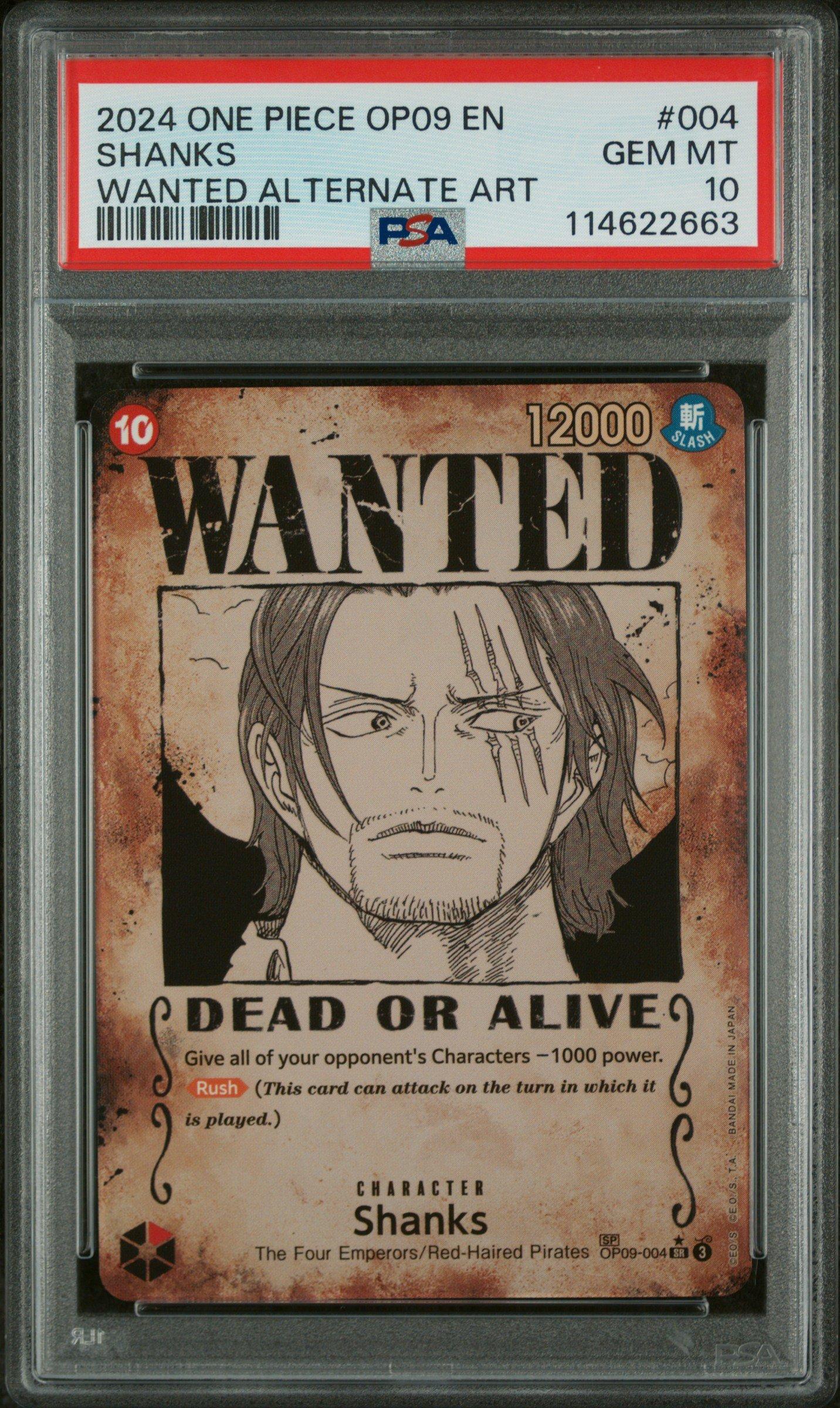 2024 One Piece Op09-emperors In The New World 004 Shanks Wanted