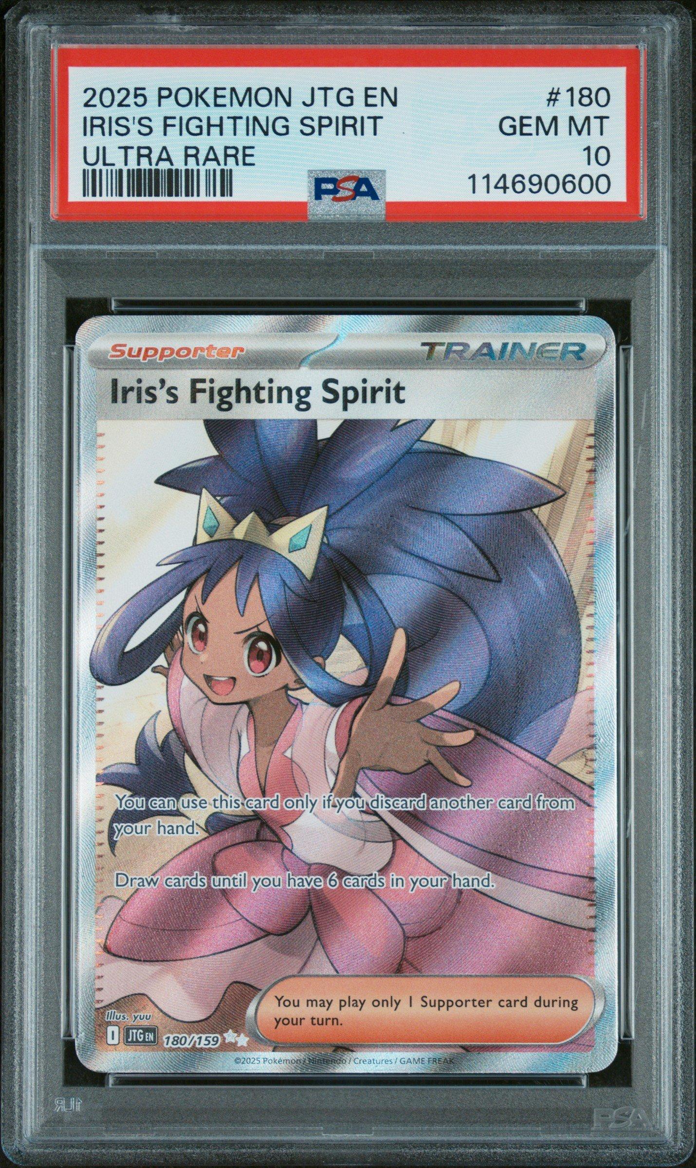 2025 Pokemon Jtg En-journey Together 180 Iris's Fighting Spirit