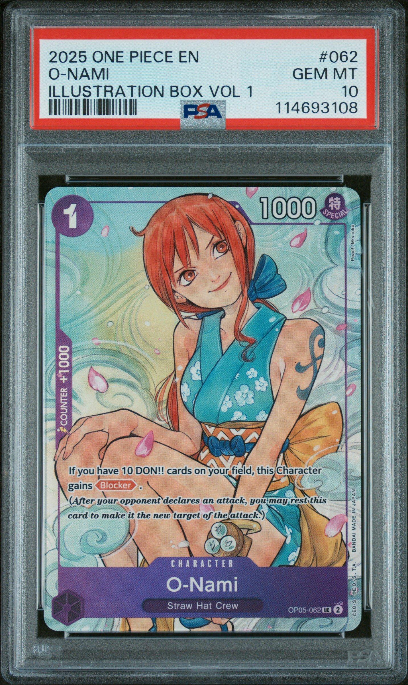 PSA 10ワンピース ビジュアルアドベンチャー #62 NAMI/NOJIKO