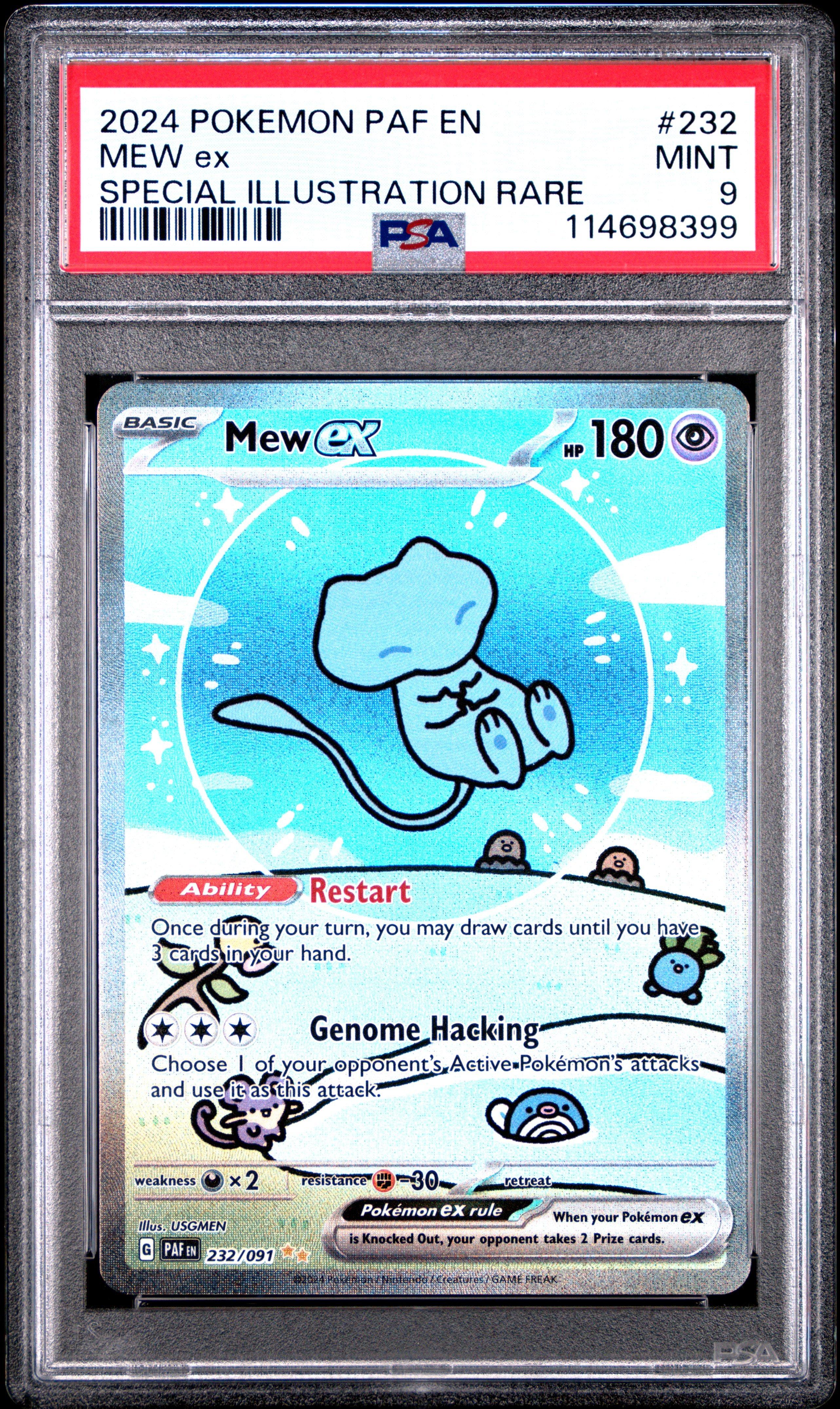 2024 Pokemon Paf En-paldean Fates 232 Mew Ex Special Illustration