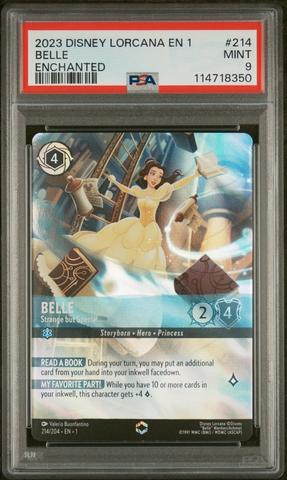 U*A様 LORCANA ロルカナ ベル エンチャンテッド　PSA10 2023 Disney Lorcana En 1-the First Chapter 142 Belle