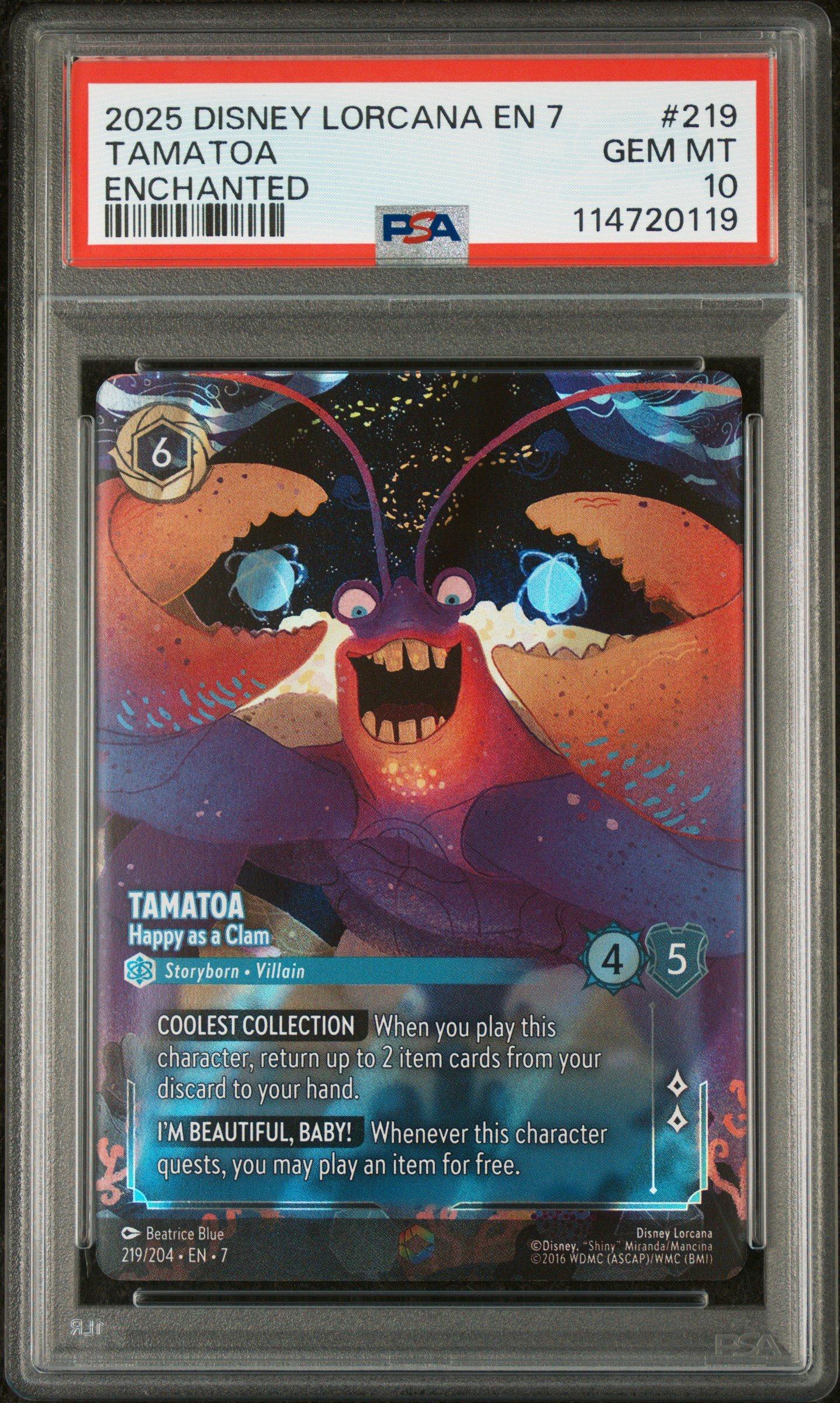 tamatoa lorcana card Tamatoa - Happy as a Clam | Archazia's Island
