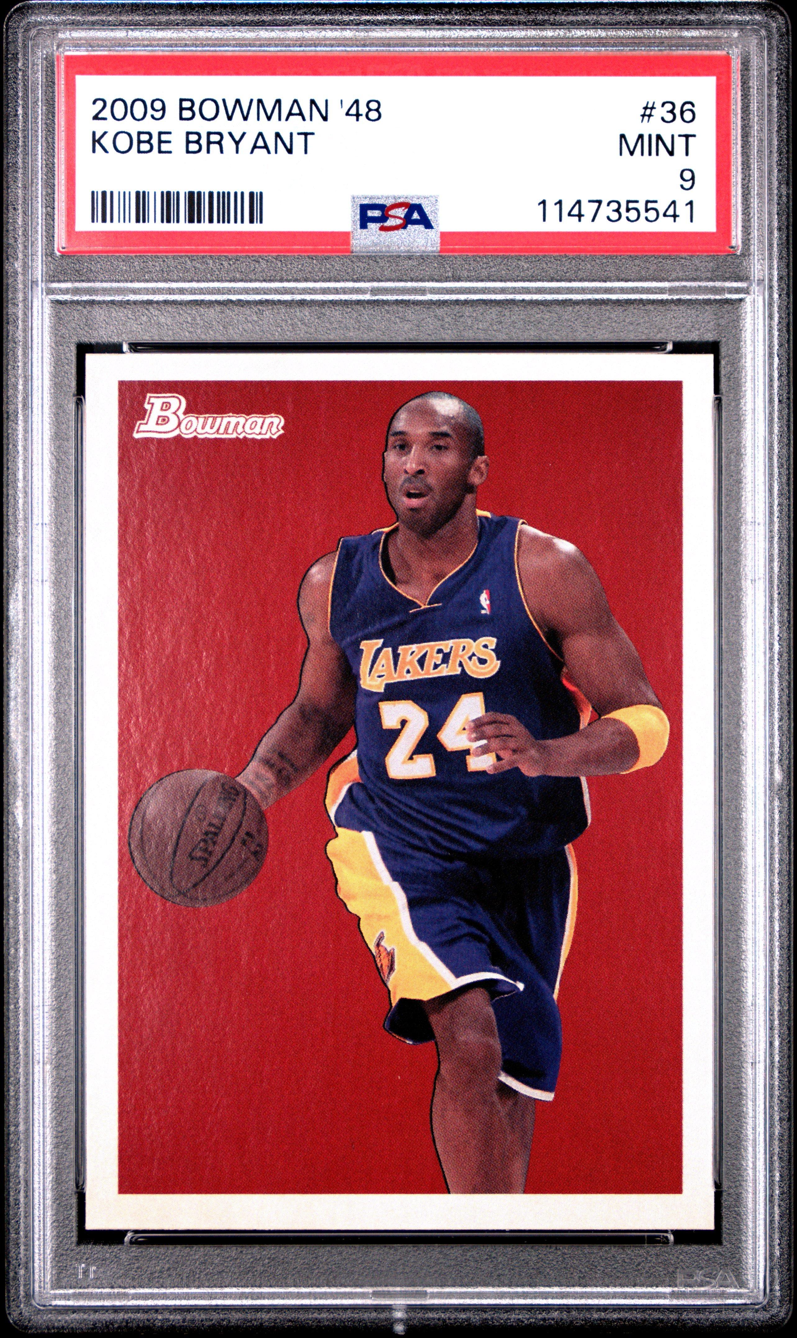 2009 Bowman 48 36 Kobe Bryant PSA 9