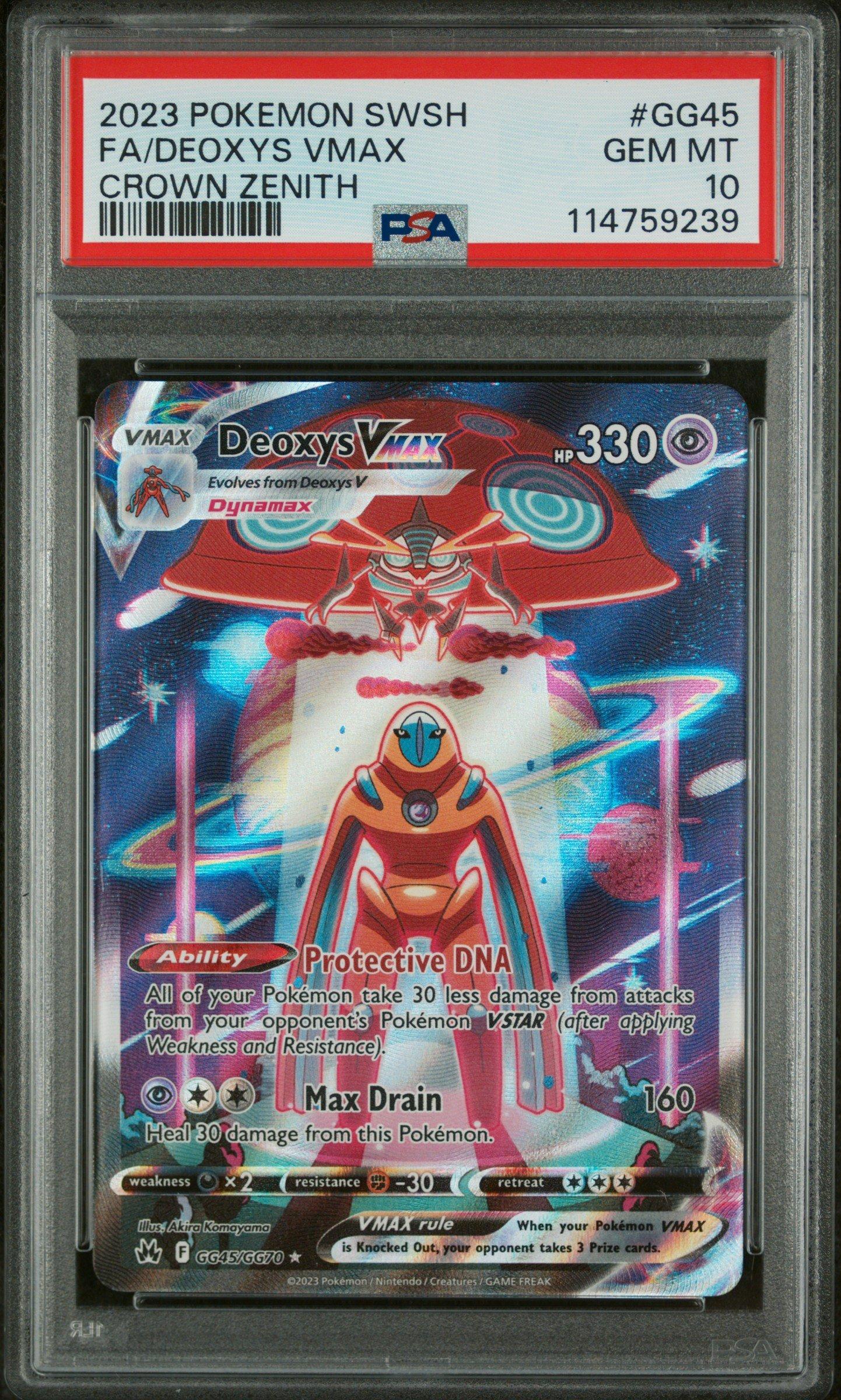 2023 Pokemon Sword And Shield Crown Zenith Gg45 Full Art/deoxys