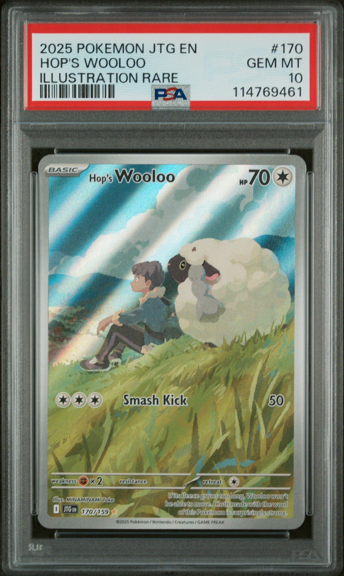 PSA10ウルージ #021 5300 2025 Pokemon Jtg En-journey Together 170 Hop's Wooloo Illustration