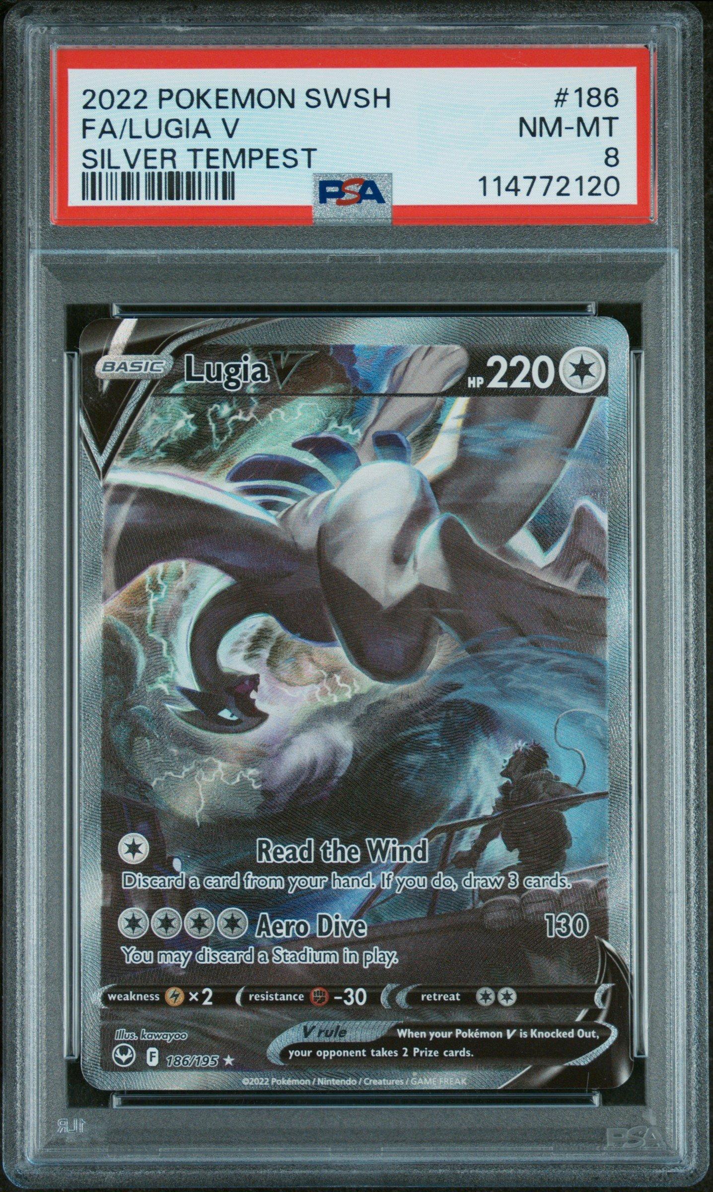 2022 Pokemon Sword & Shield Silver Tempest 186 Full Art/lugia V