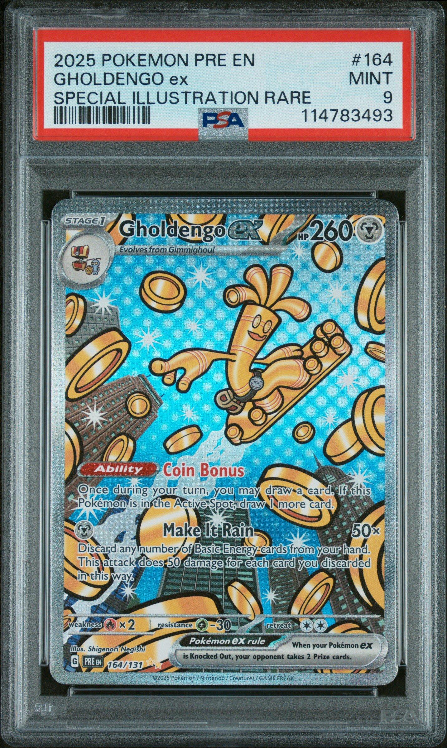 2025 Pokemon Pre En-prismatic Evolutions 164 Gholdengo Ex Special