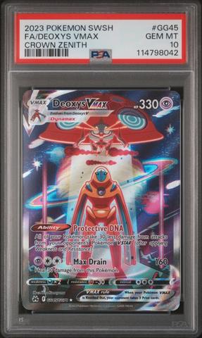 2023 Pokemon Sword And Shield Crown Zenith Gg45 Full Art/deoxys