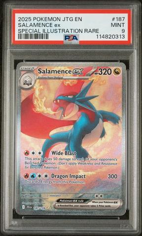 2025 Pokemon Jtg En-journey Together 187 Salamence Ex Special