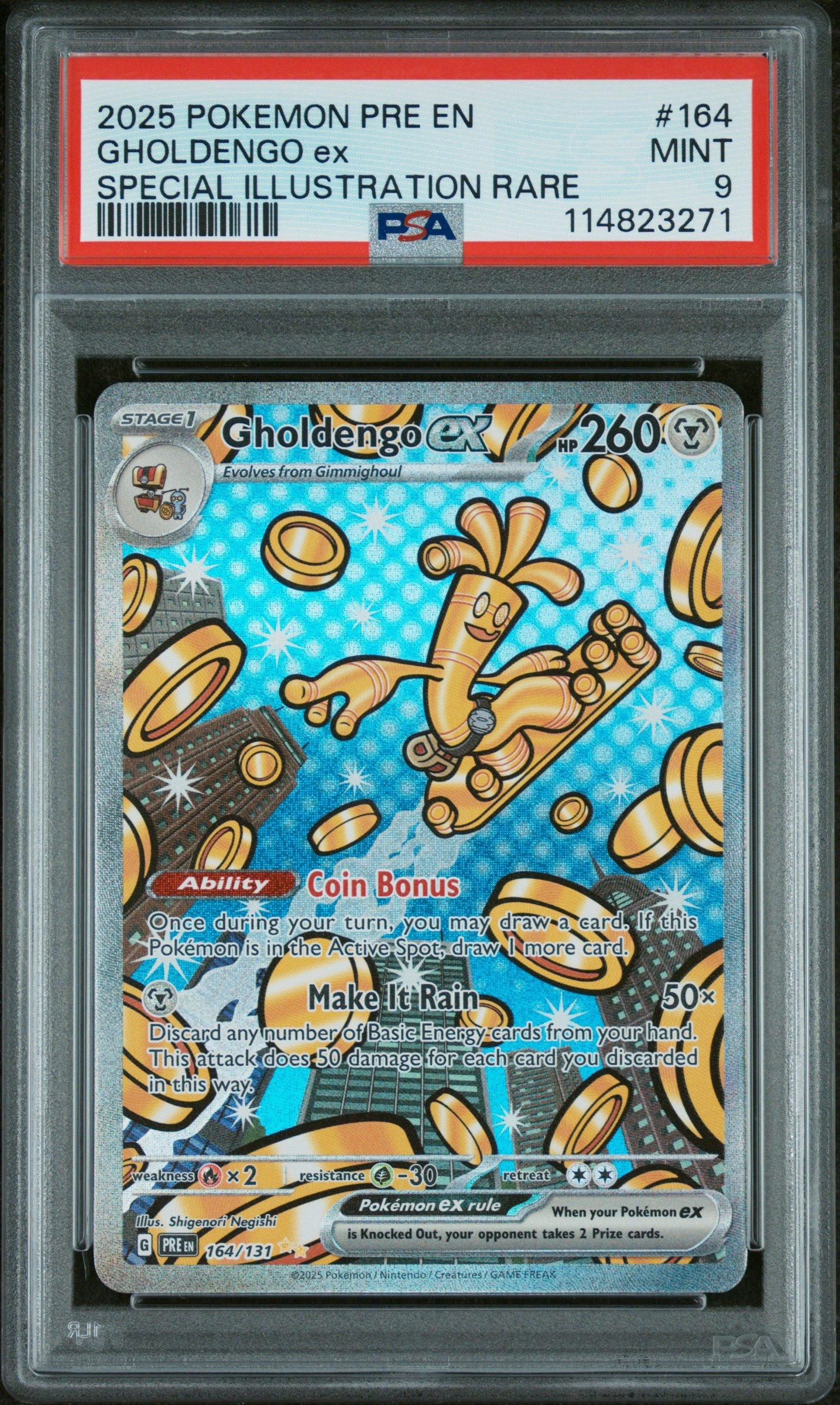 2025 Pokemon Pre En-prismatic Evolutions 164 Gholdengo Ex Special