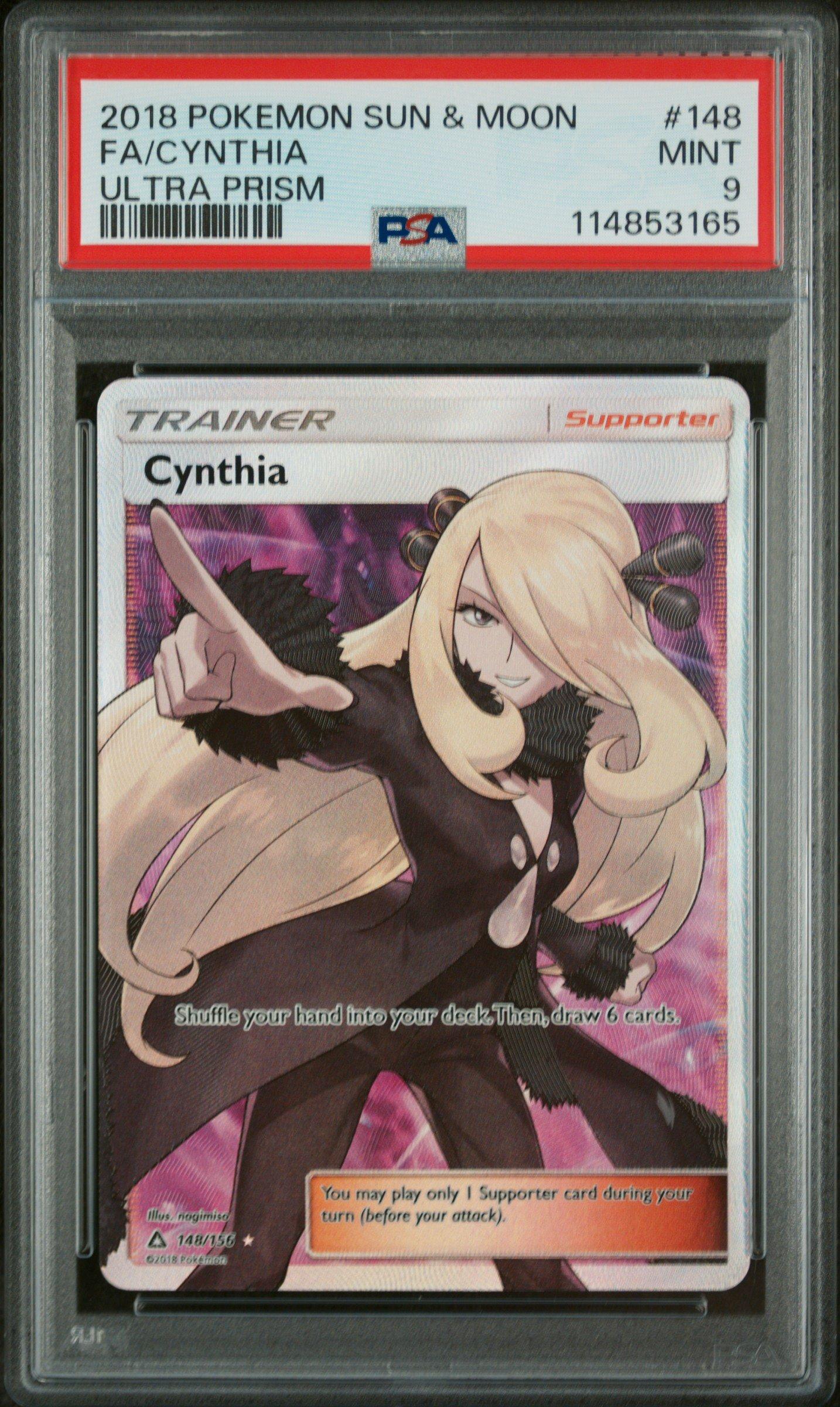 2018 Pokemon Sun & Moon Ultra Prism 148 Full Art/cynthia PSA
