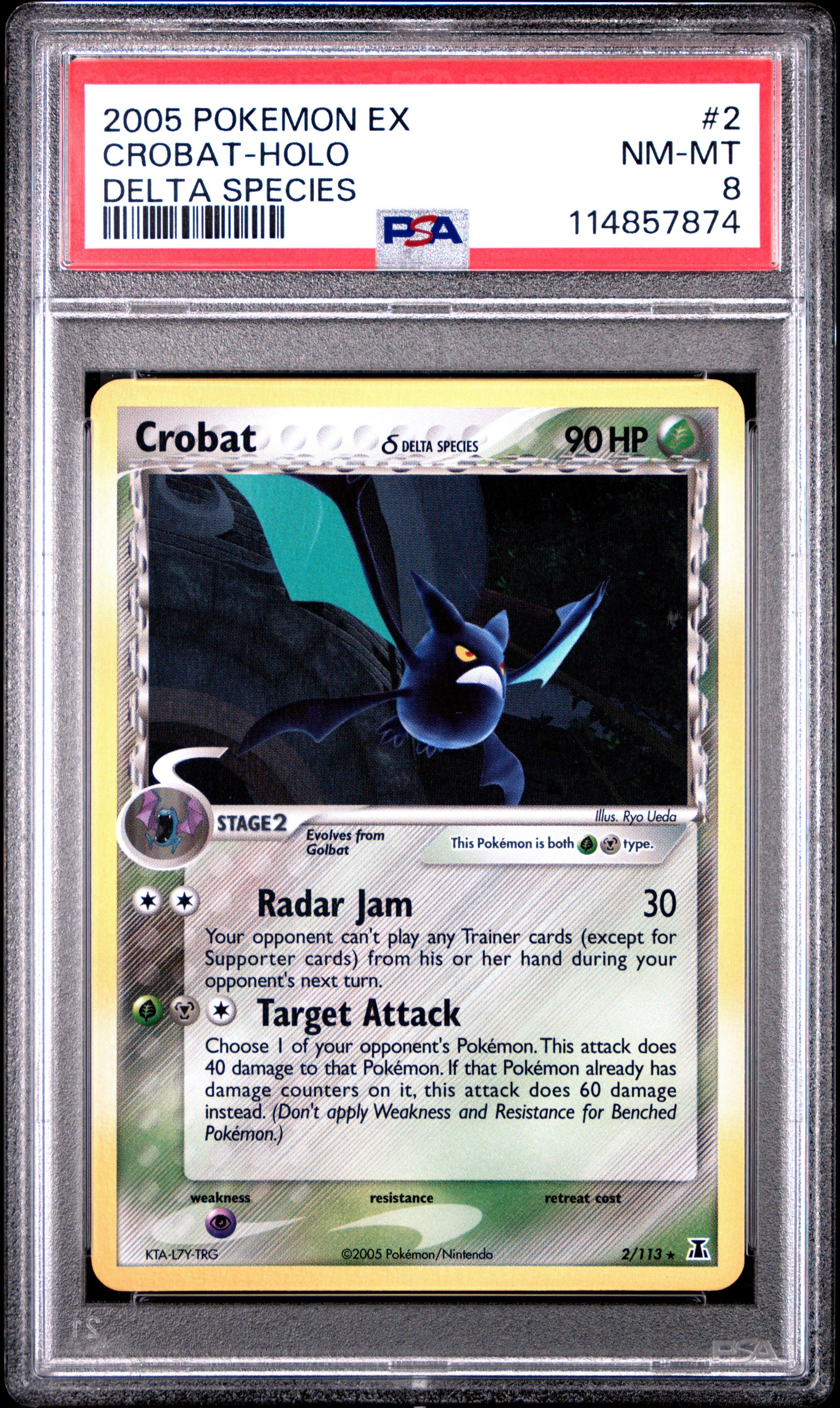 2005 Pokemon Ex Delta Species 2 Crobat-holo PSA 8 Graded Card | GameStop