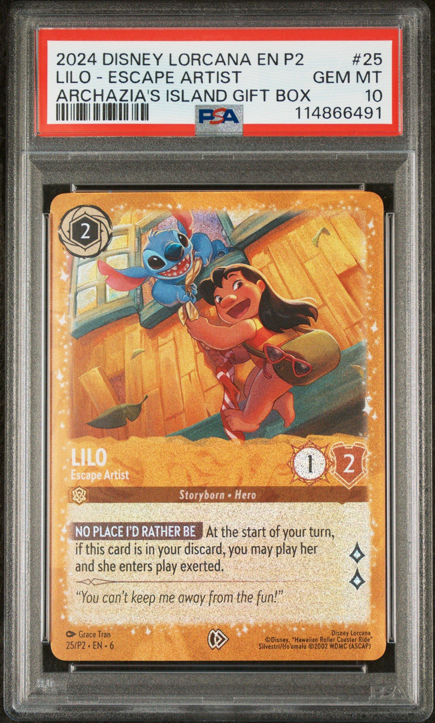 2024 Disney Lorcana En P2-promo 25 Lilo - Escape Artist Archazia's